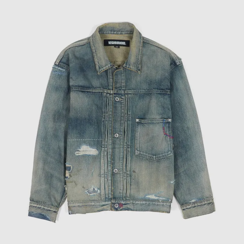 Neighborhood Denim Savage Typed 1 Denim Jacket sold by DeeCee style