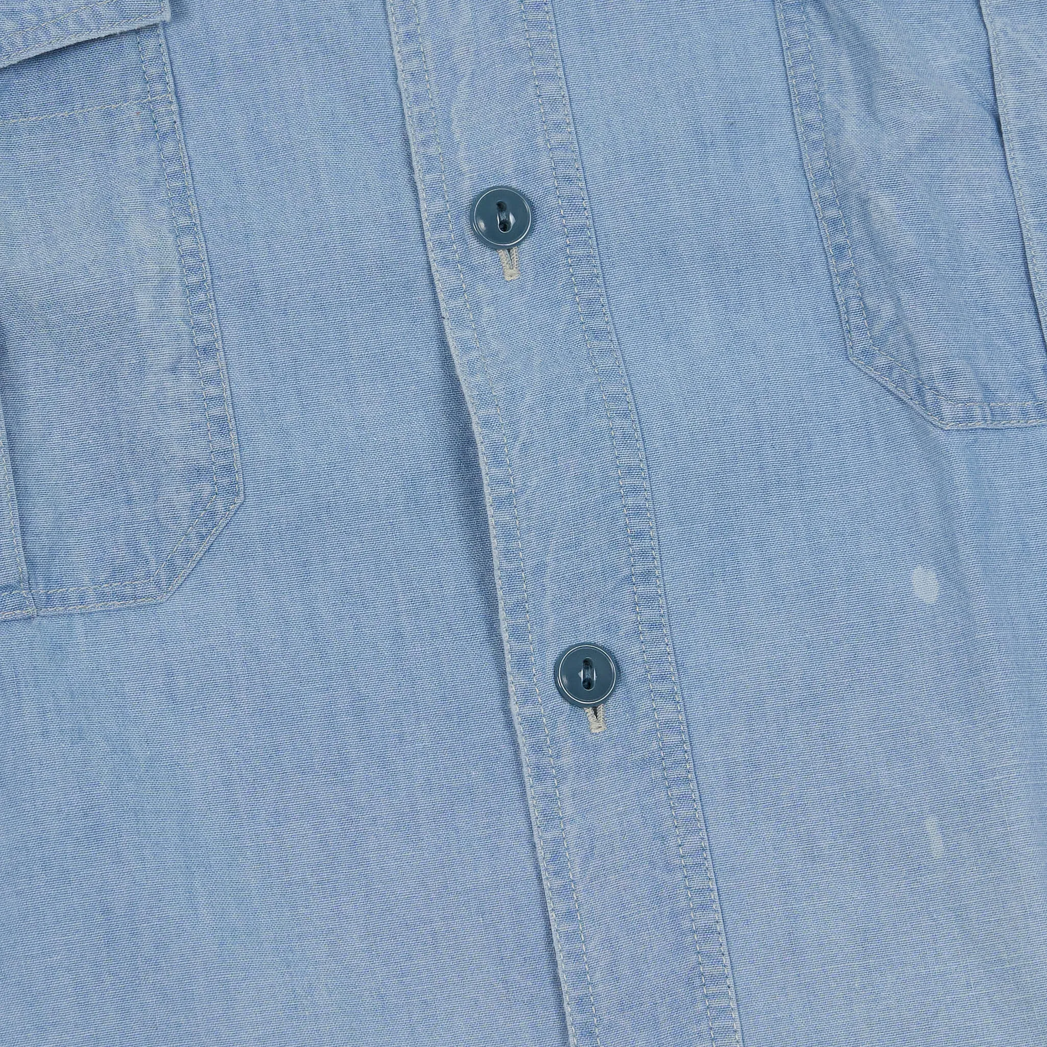 Kapital Long Sleeve Chambray Embroidered Bones Shirt sold by DeeCee style product image thumbnail 4