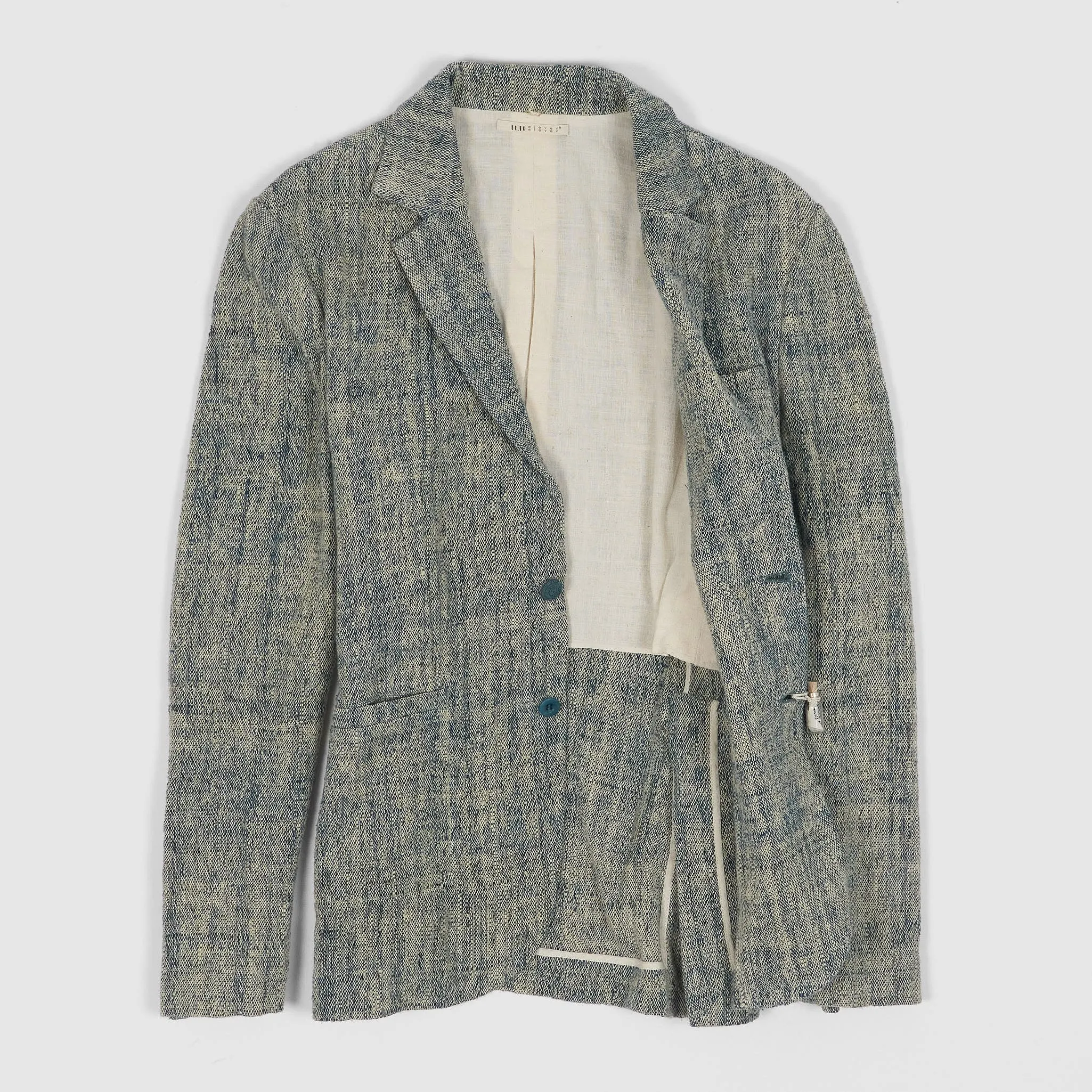 11.11 / eleven eleven Handwoven Indigo Dyed Blazer sold by DeeCee style product image thumbnail 2