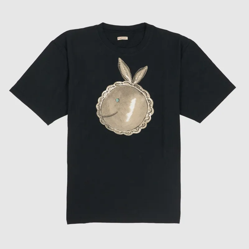 Kapital Short Sleeve Crew Neck Coneybovy Smile T-Shirt sold by DeeCee style