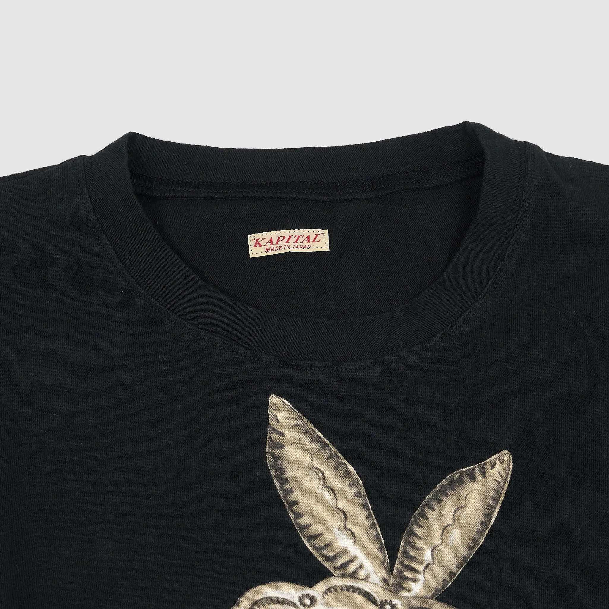 Kapital Short Sleeve Crew Neck Coneybovy Smile T-Shirt sold by DeeCee style product image thumbnail 3