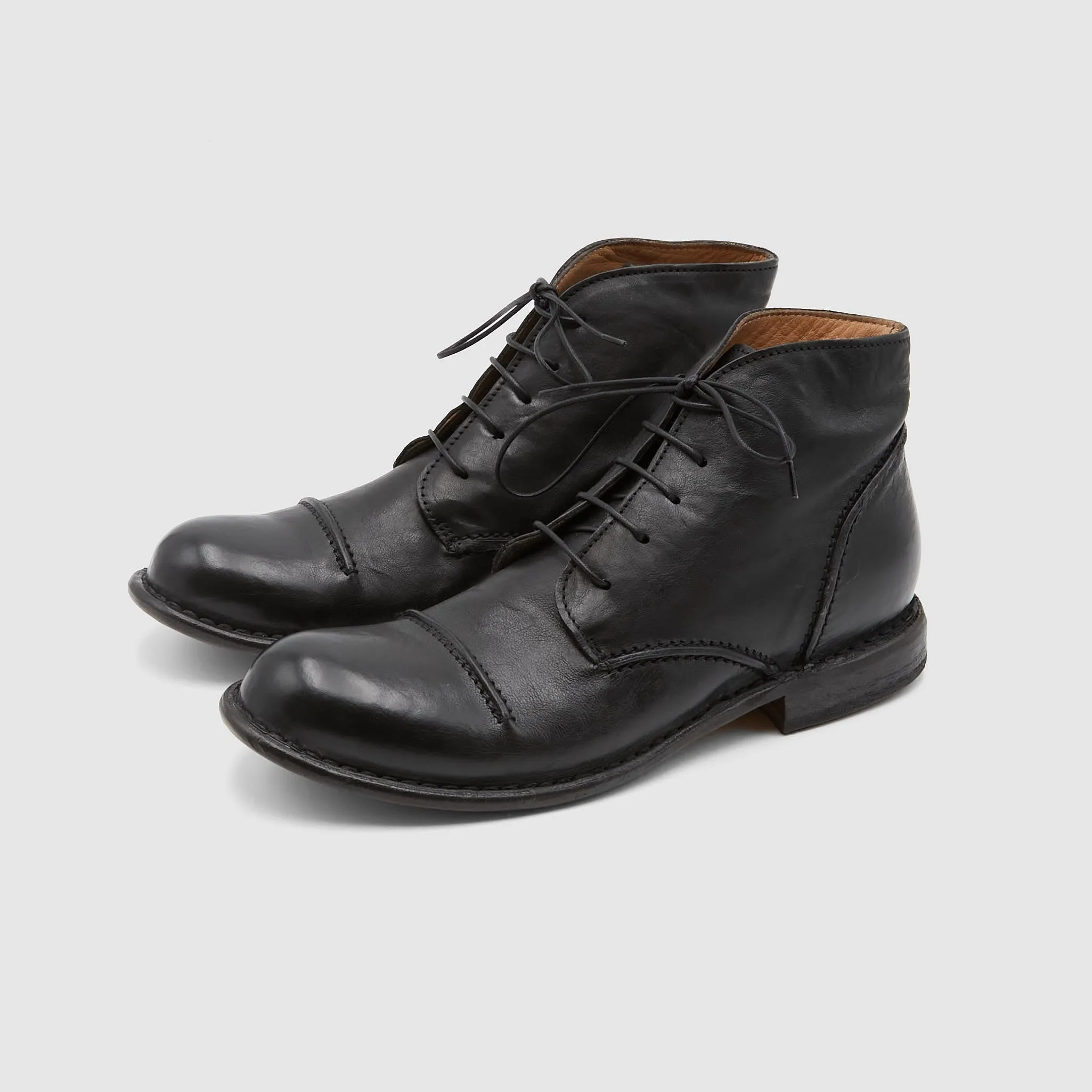 Moma Ladies Derby Lace-Up Ankle Boots sold by DeeCee style