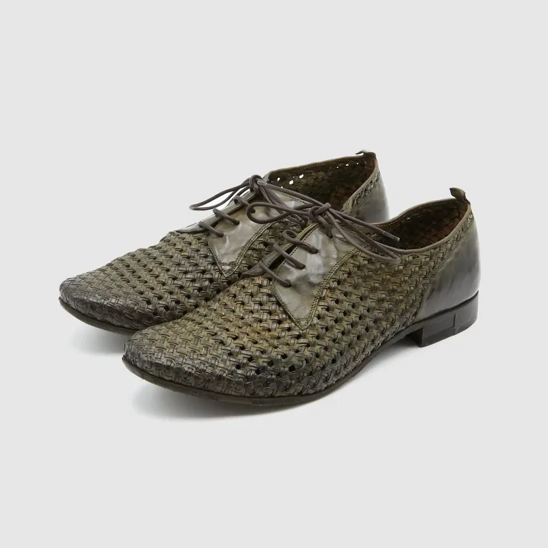 Silvano Sassetti Braided Leather Oxford Shoes sold by DeeCee style