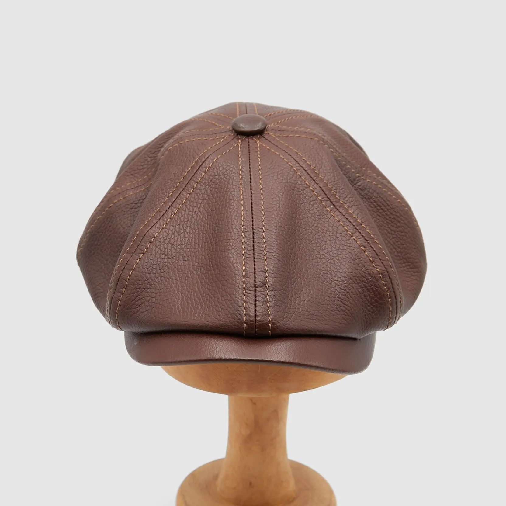 Stetson Nappa Leather News Boy Cap sold by DeeCee style product image thumbnail 3
