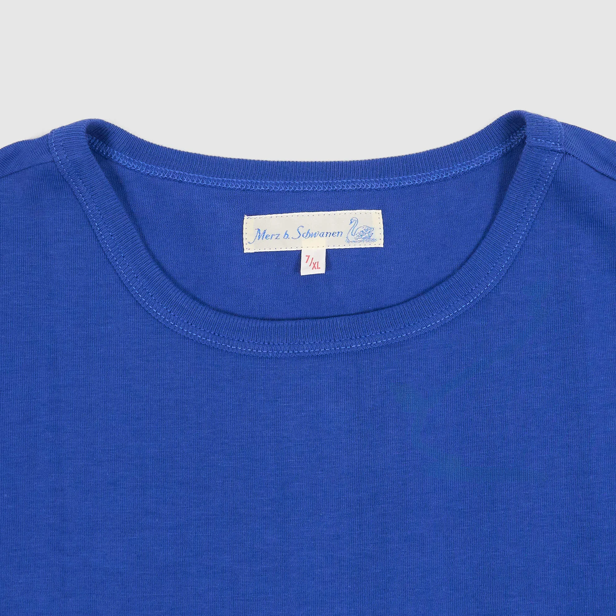 Merz b. Schwanen Soft Organic Loop Wheeler Short Sleeve Crew Neck T-Shirt sold by DeeCee style product image thumbnail 3