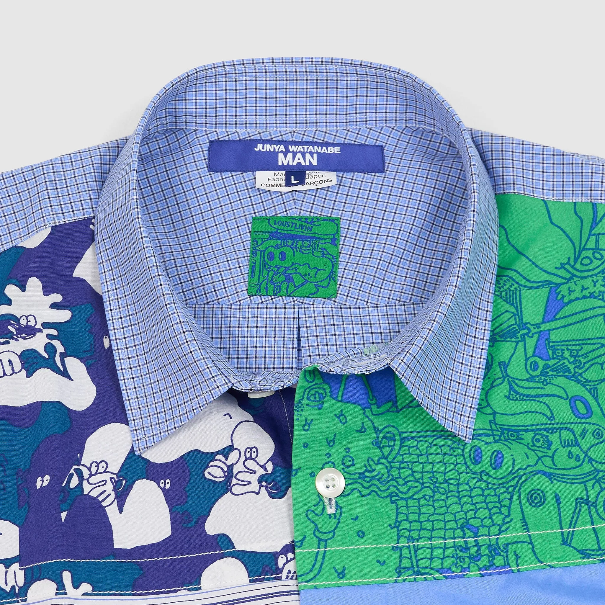 Junya Watanabe MAN Short Sleeve Patchwork Shirts sold by DeeCee style product image thumbnail 3
