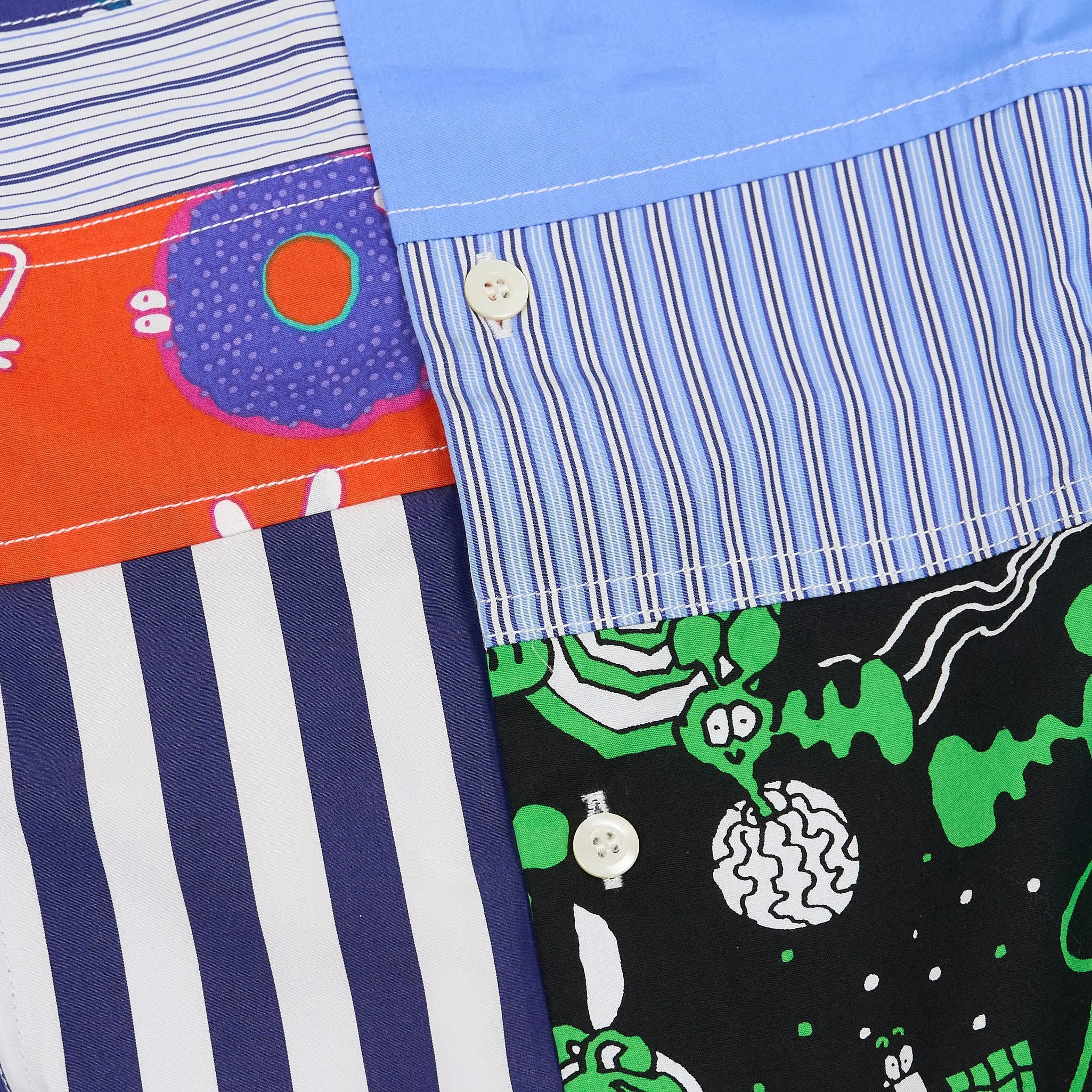 Junya Watanabe MAN Short Sleeve Patchwork Shirts sold by DeeCee style product image thumbnail 4