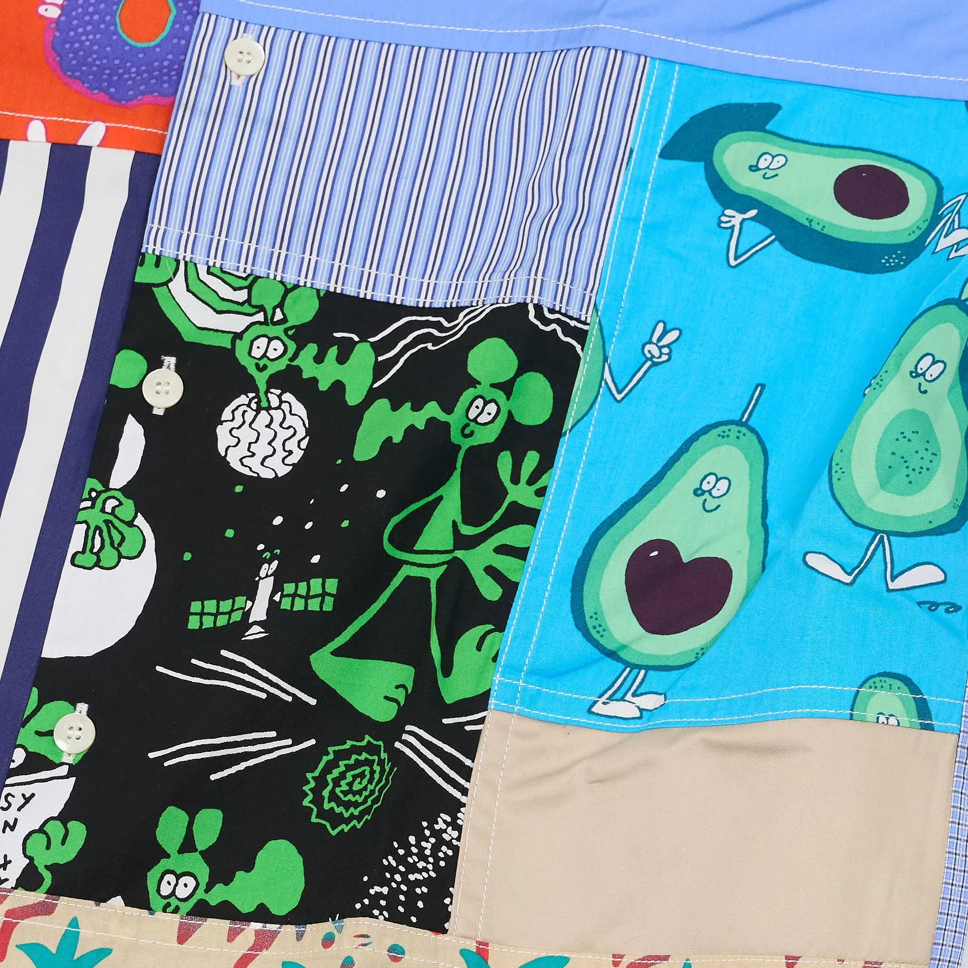 Junya Watanabe MAN Short Sleeve Patchwork Shirts sold by DeeCee style product image thumbnail 5