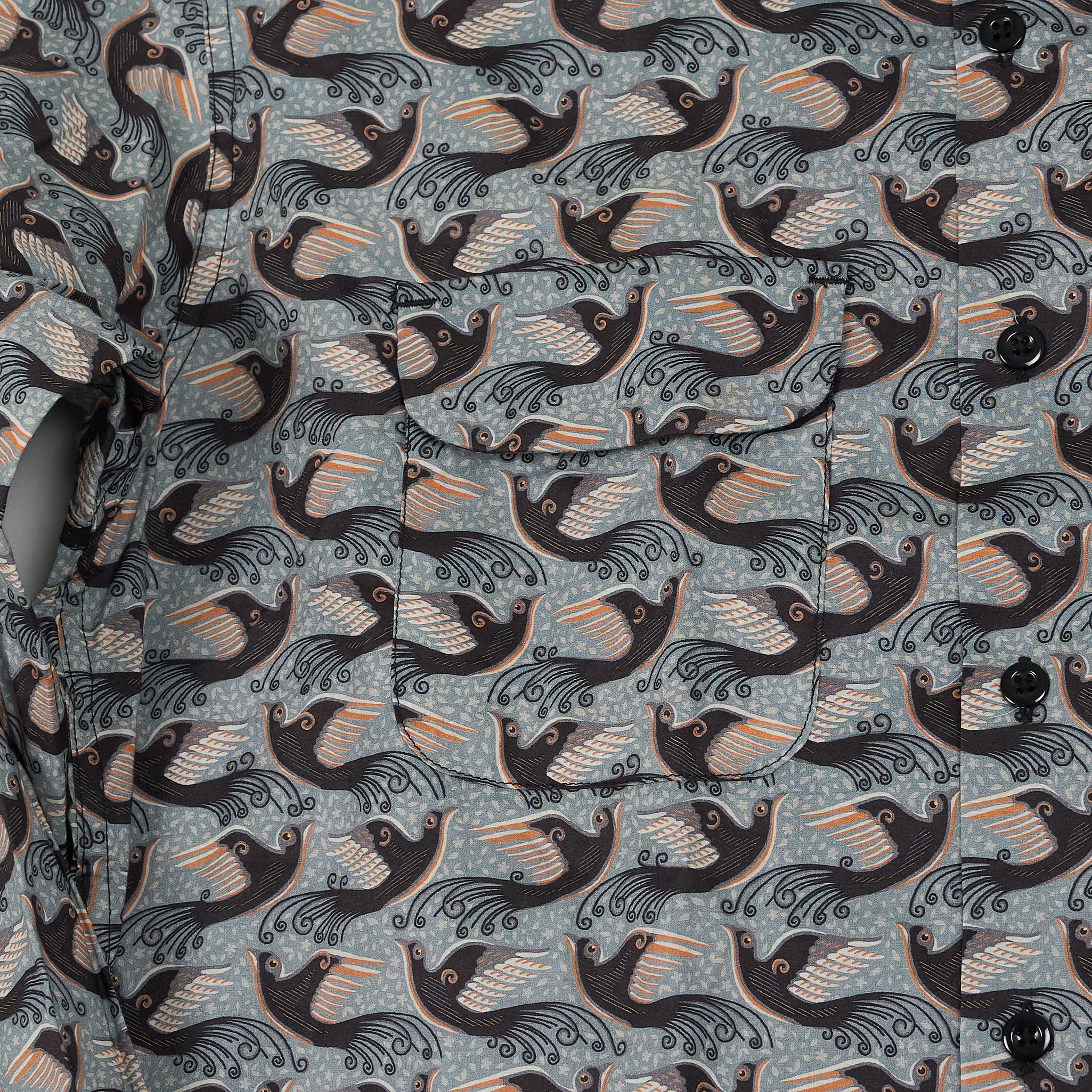 Engineered Garment Long Sleeve Classic Bird Print Shirt sold by DeeCee style product image thumbnail 5