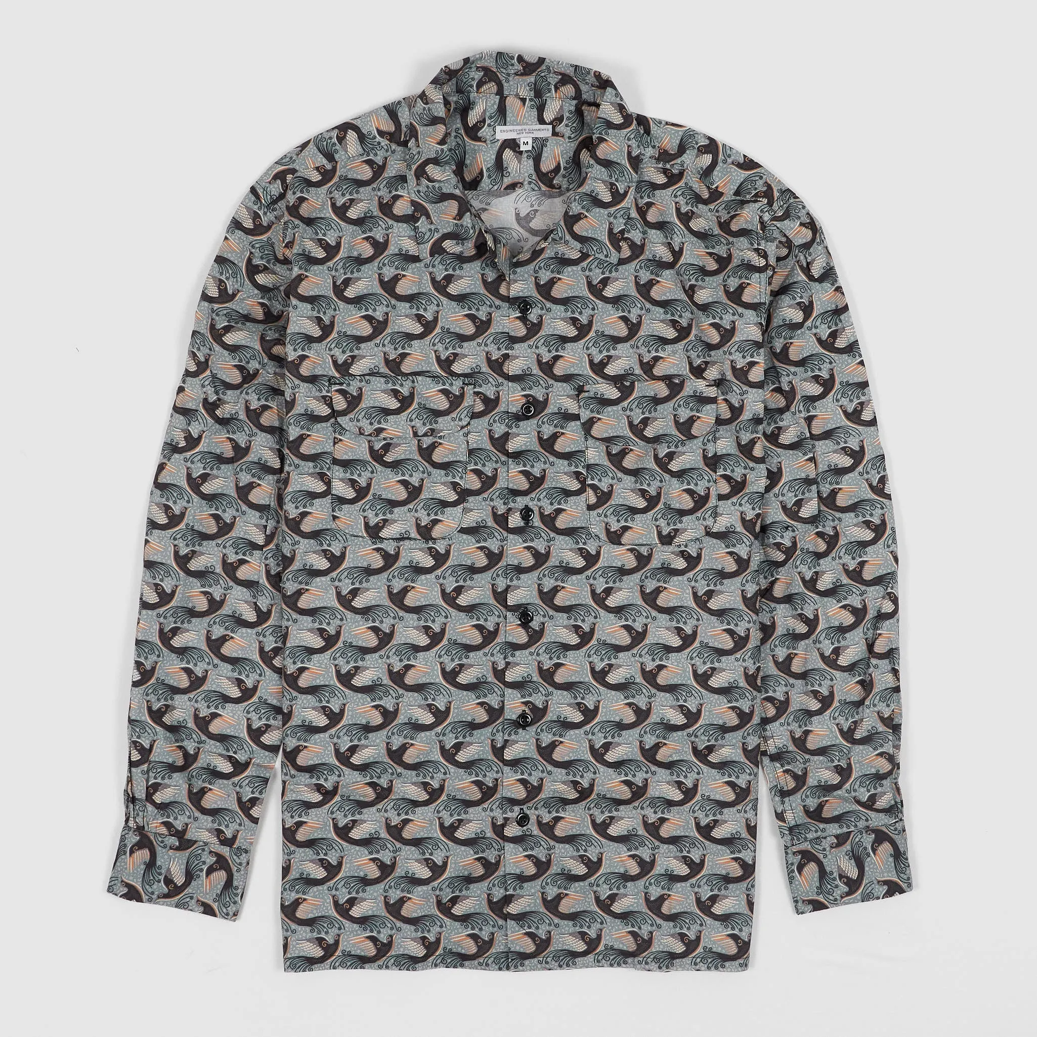 Engineered Garment Long Sleeve Classic Bird Print Shirt sold by DeeCee style