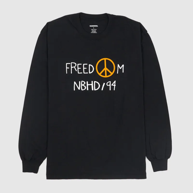 Neighborhood Freedom Long Sleeve Crew- Neck T-Shirt sold by DeeCee style