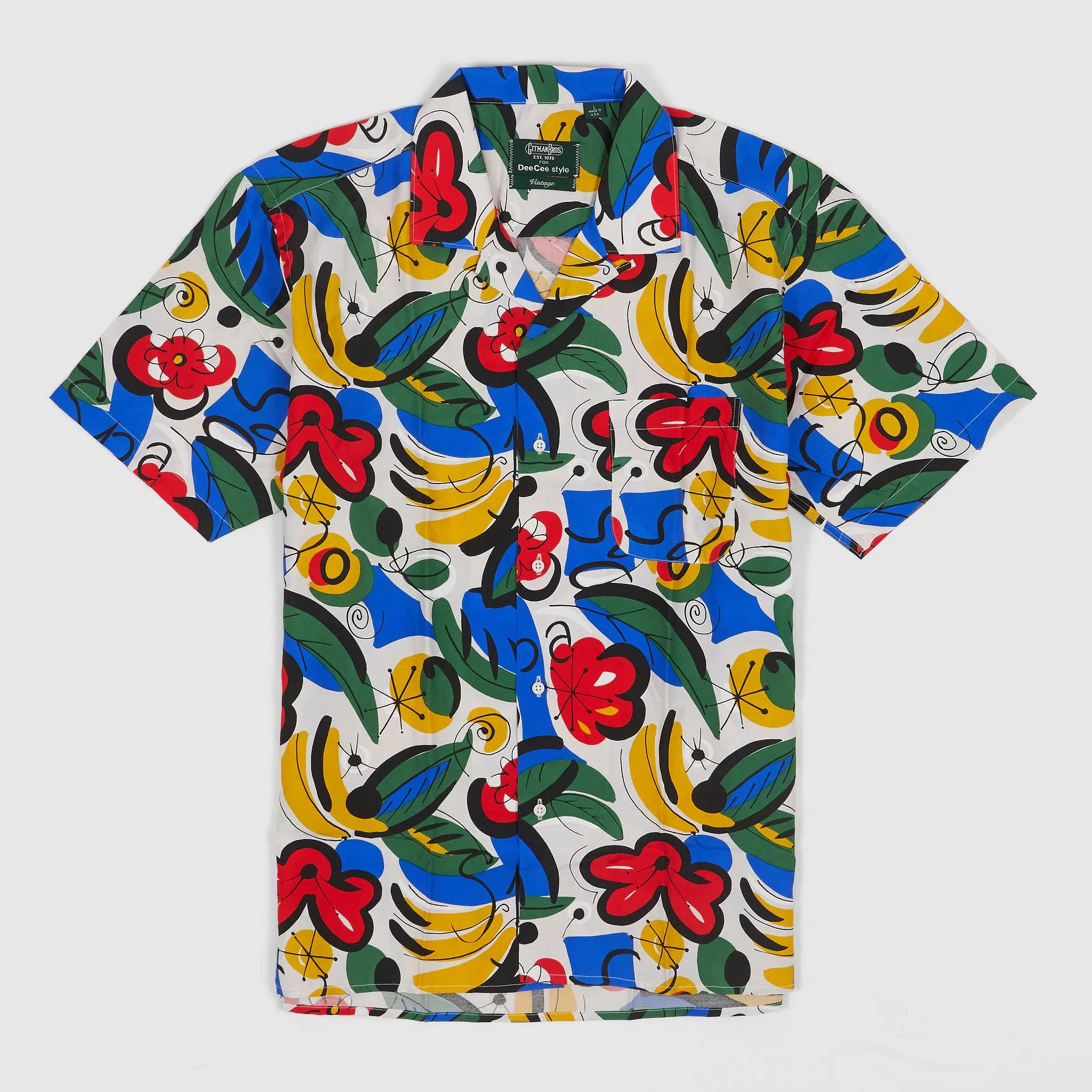 Gitman Vintage Short Sleeve Flower Printed Shirt sold by DeeCee style