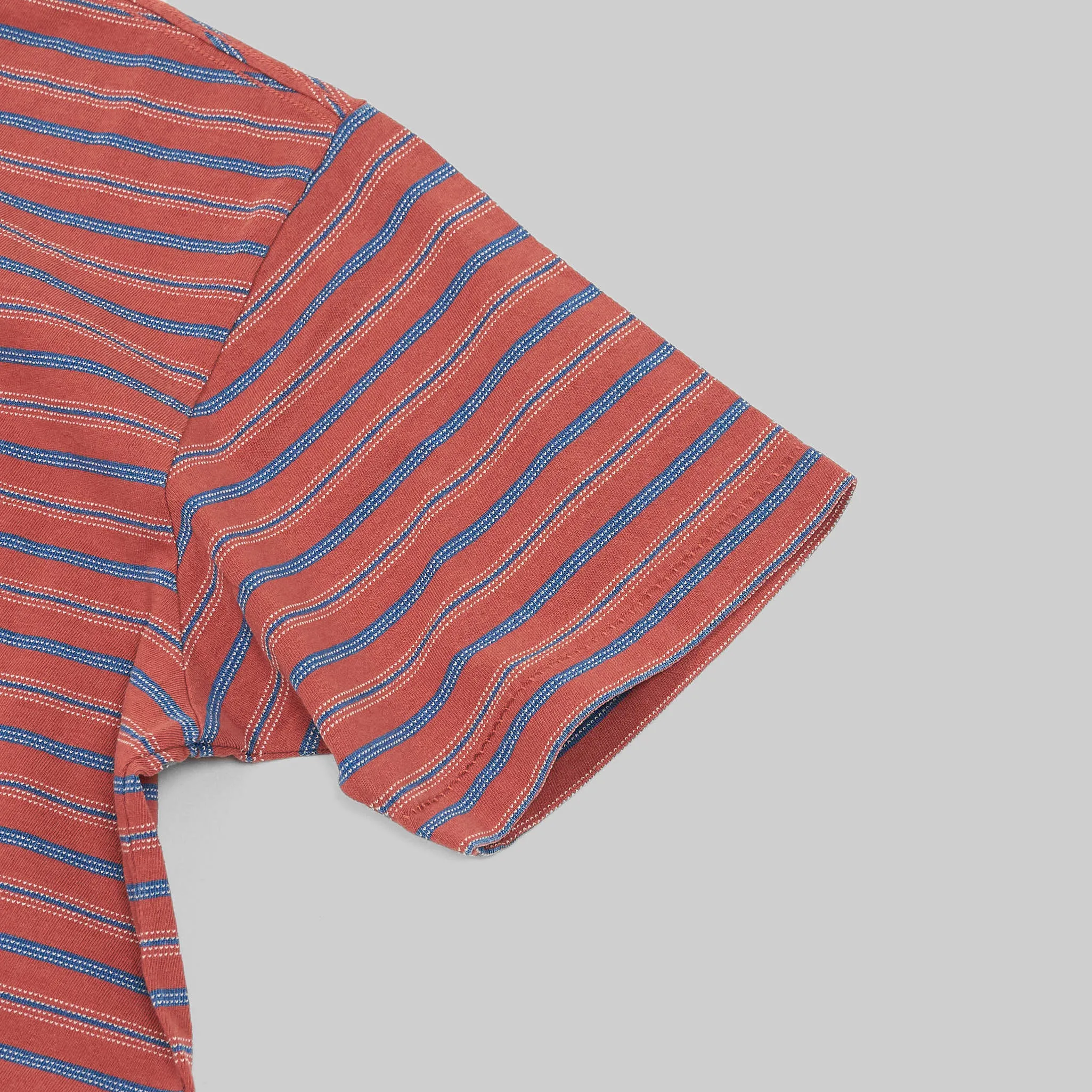 Double RL Short Sleeve Striped Crew Neck T-Shirt sold by DeeCee style product image thumbnail 4