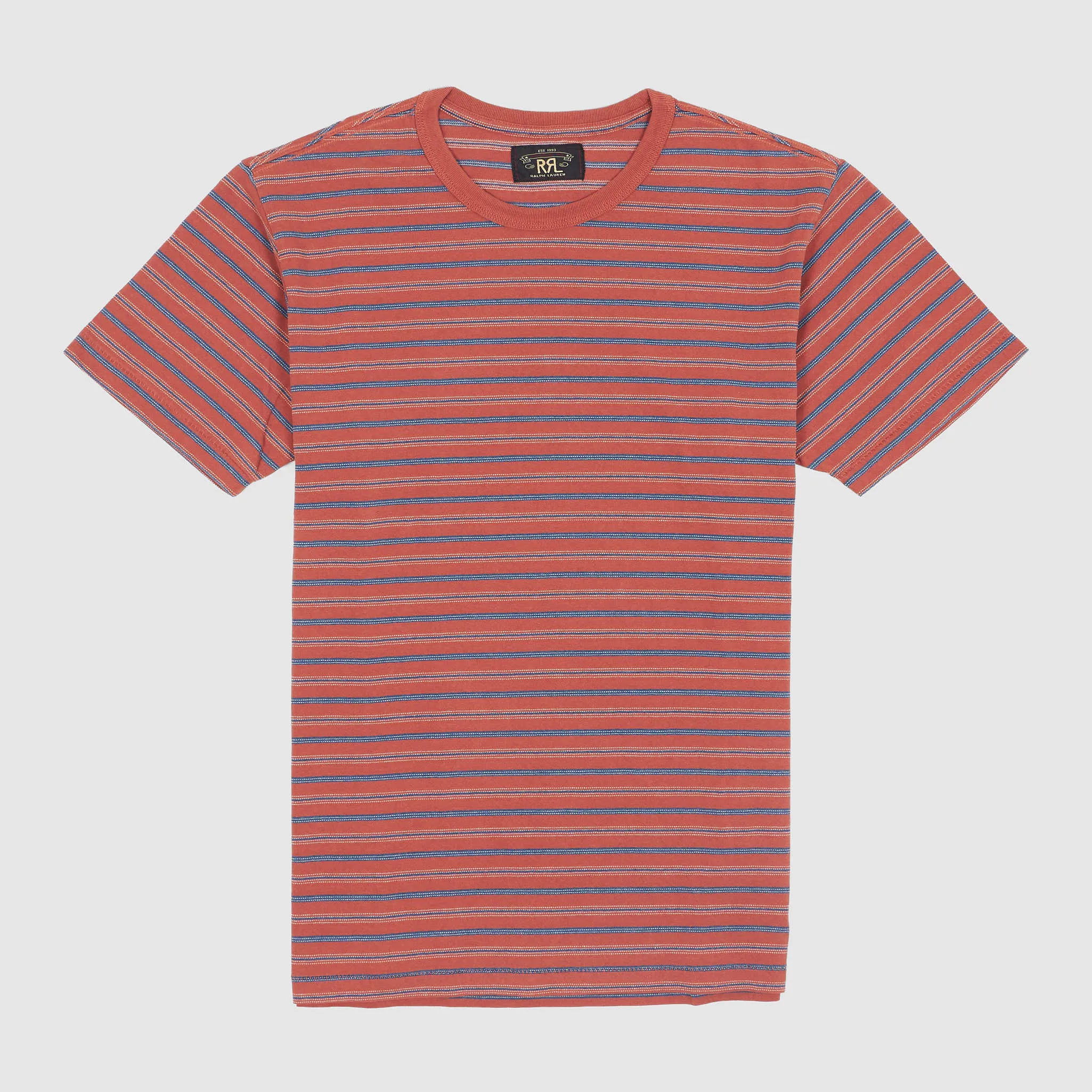 Double RL Short Sleeve Striped Crew Neck T-Shirt sold by DeeCee style