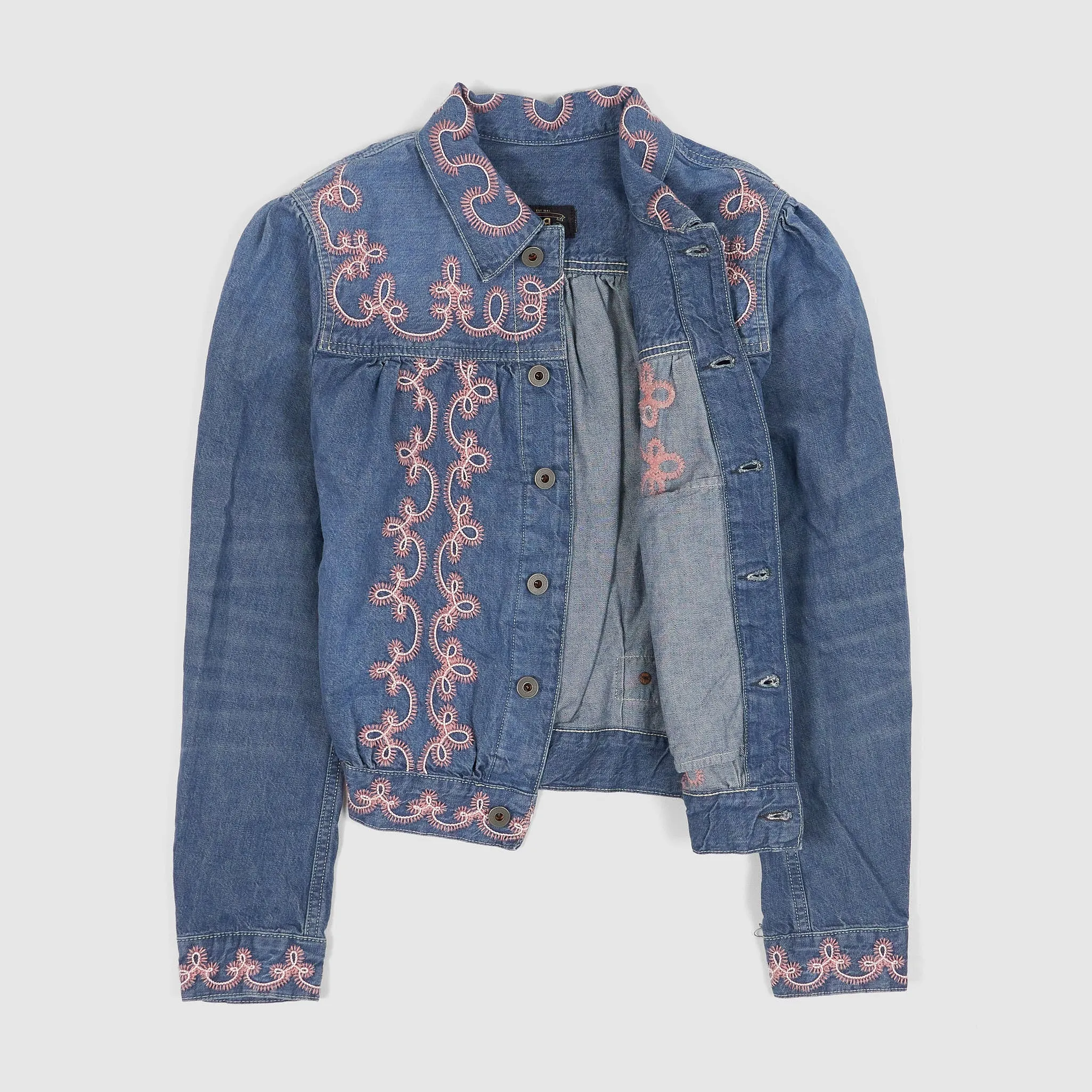 Double RL Ladies Embroidered Denim Jacket sold by DeeCee style product image thumbnail 2