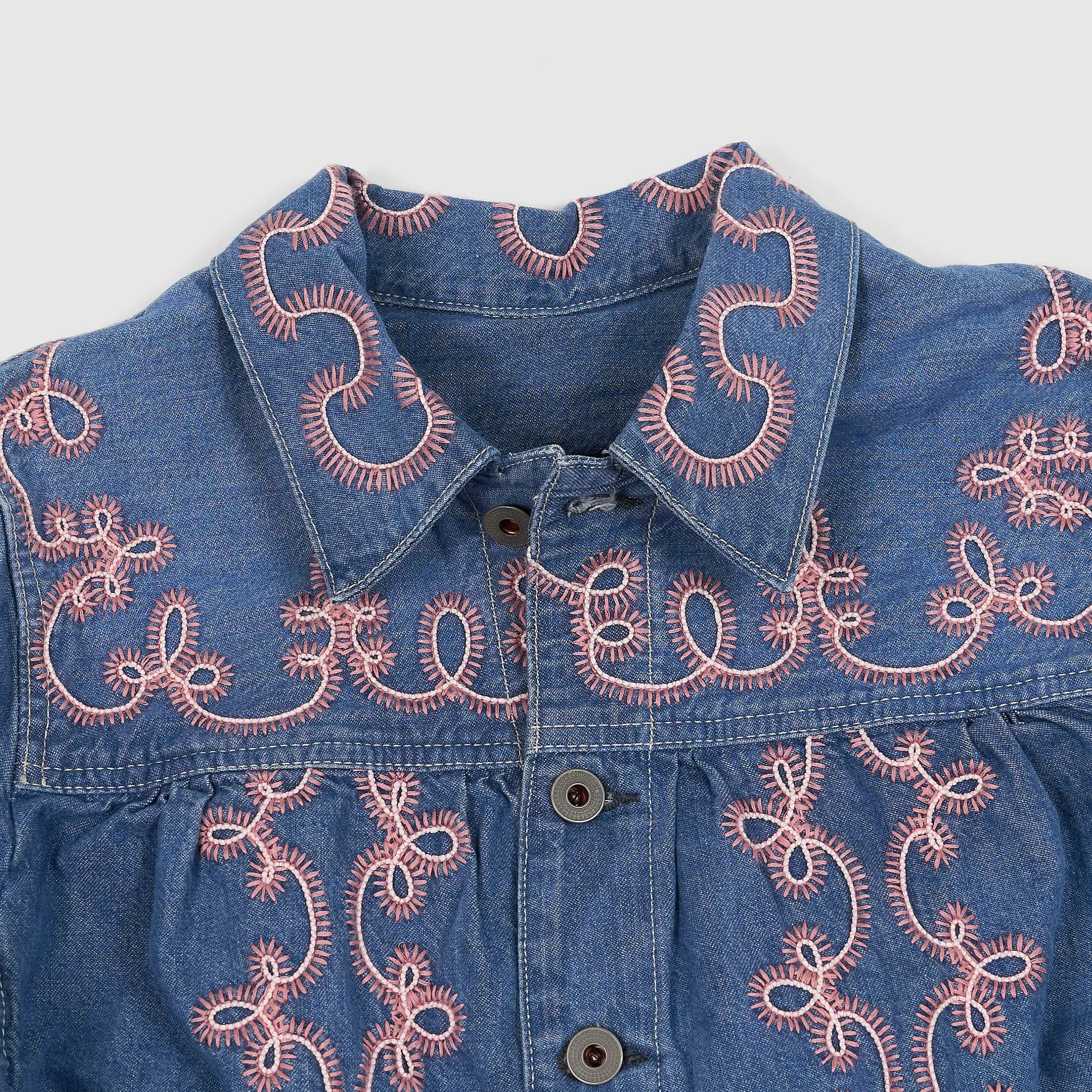 Double RL Ladies Embroidered Denim Jacket sold by DeeCee style product image thumbnail 4