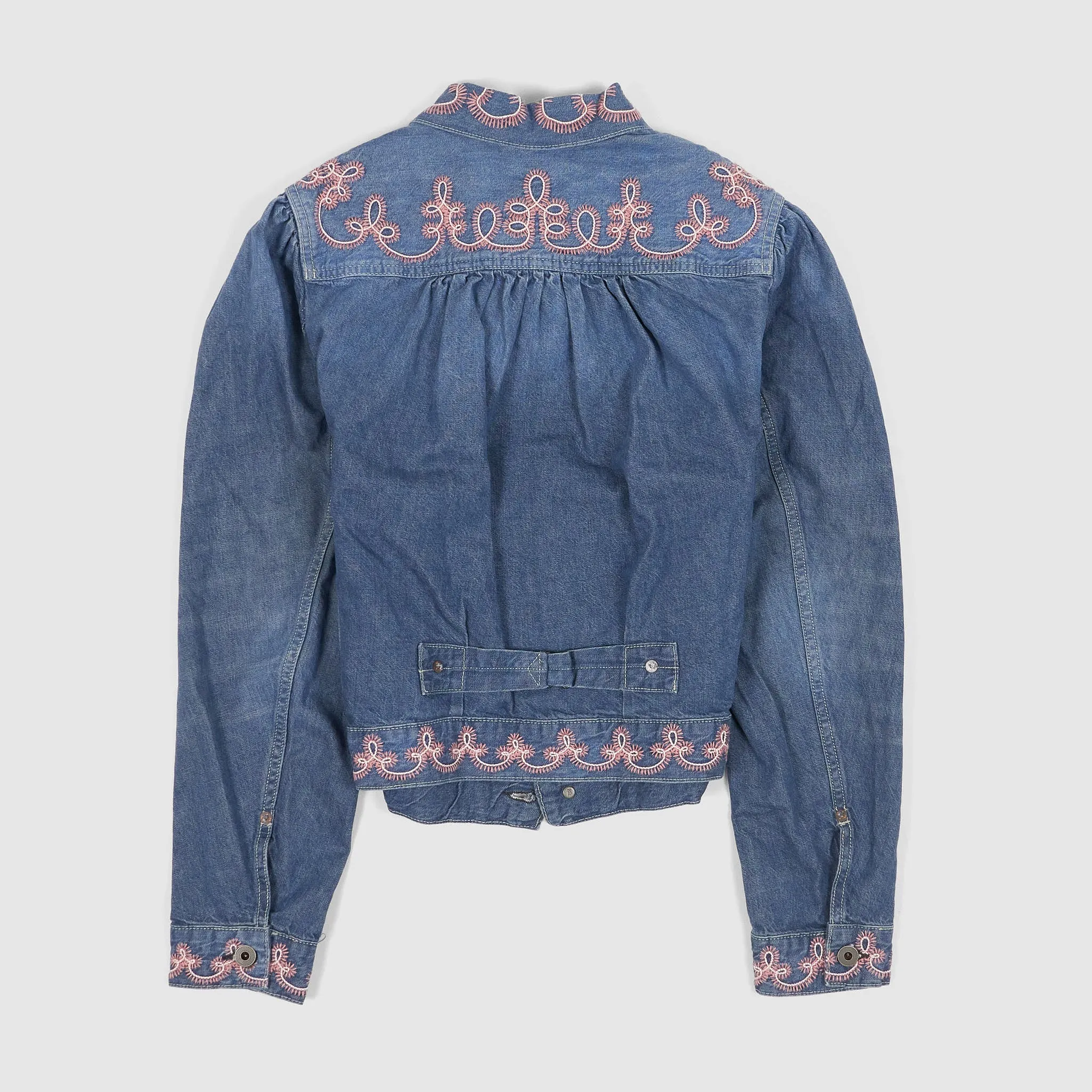 Double RL Ladies Embroidered Denim Jacket sold by DeeCee style product image thumbnail 3