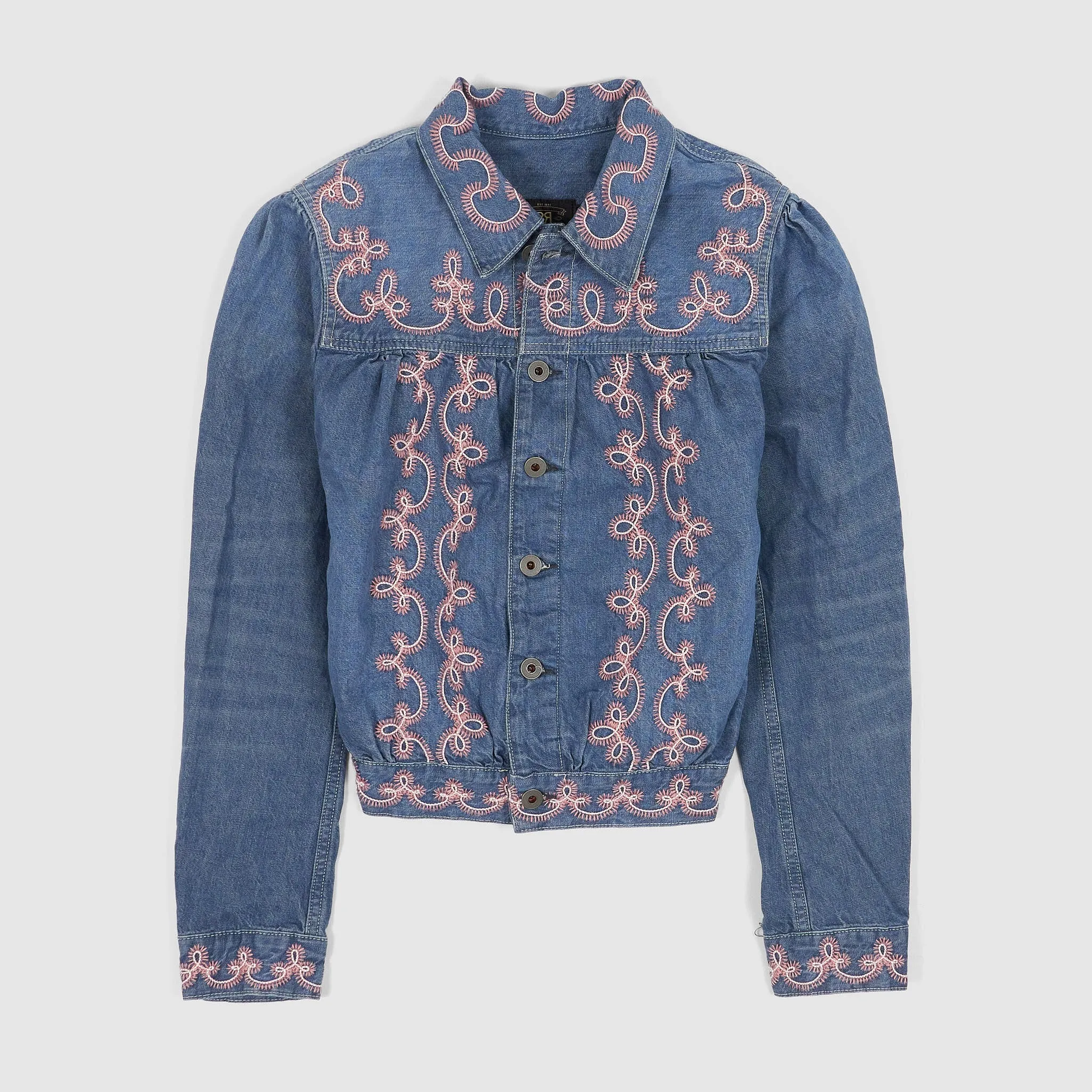 Double RL Ladies Embroidered Denim Jacket sold by DeeCee style