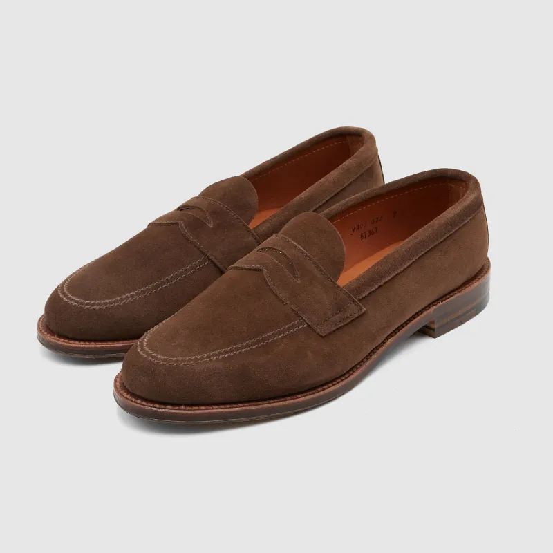 Alden Penny Loafer 5736F Dark Brown Suede sold by DeeCee style