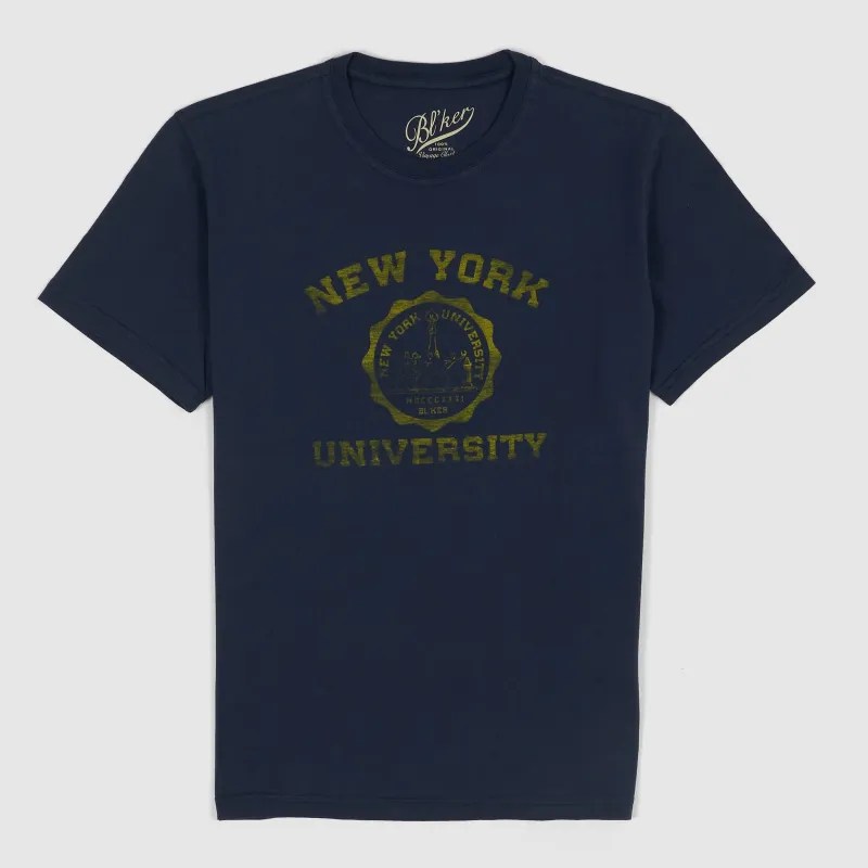Bl`ker Tee Short Sleeve New York University Cre Neck T-Shirt sold by DeeCee style