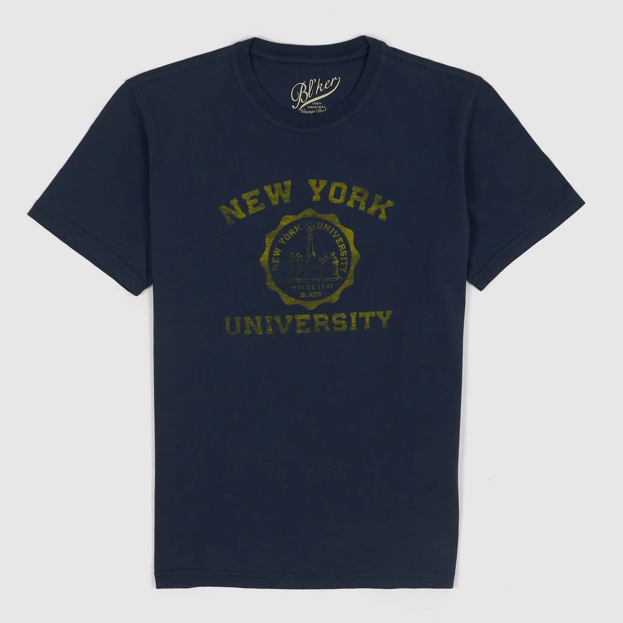 Bl`ker Tee Short Sleeve New York University Cre Neck T-Shirt sold by DeeCee style