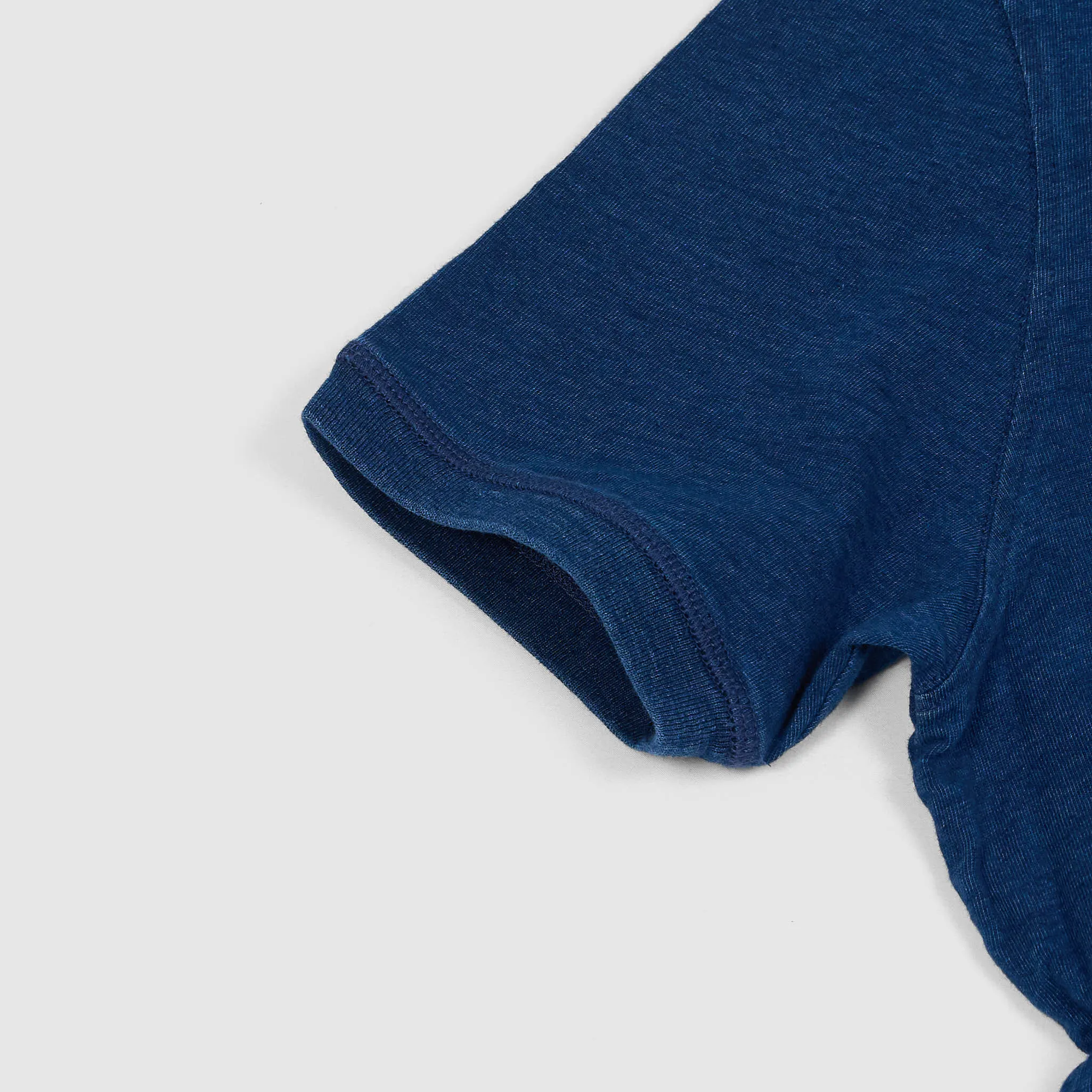 Bl`ker Tee Short Sleeve Indigo Dyed Henley T-Shirt sold by DeeCee style product image thumbnail 5