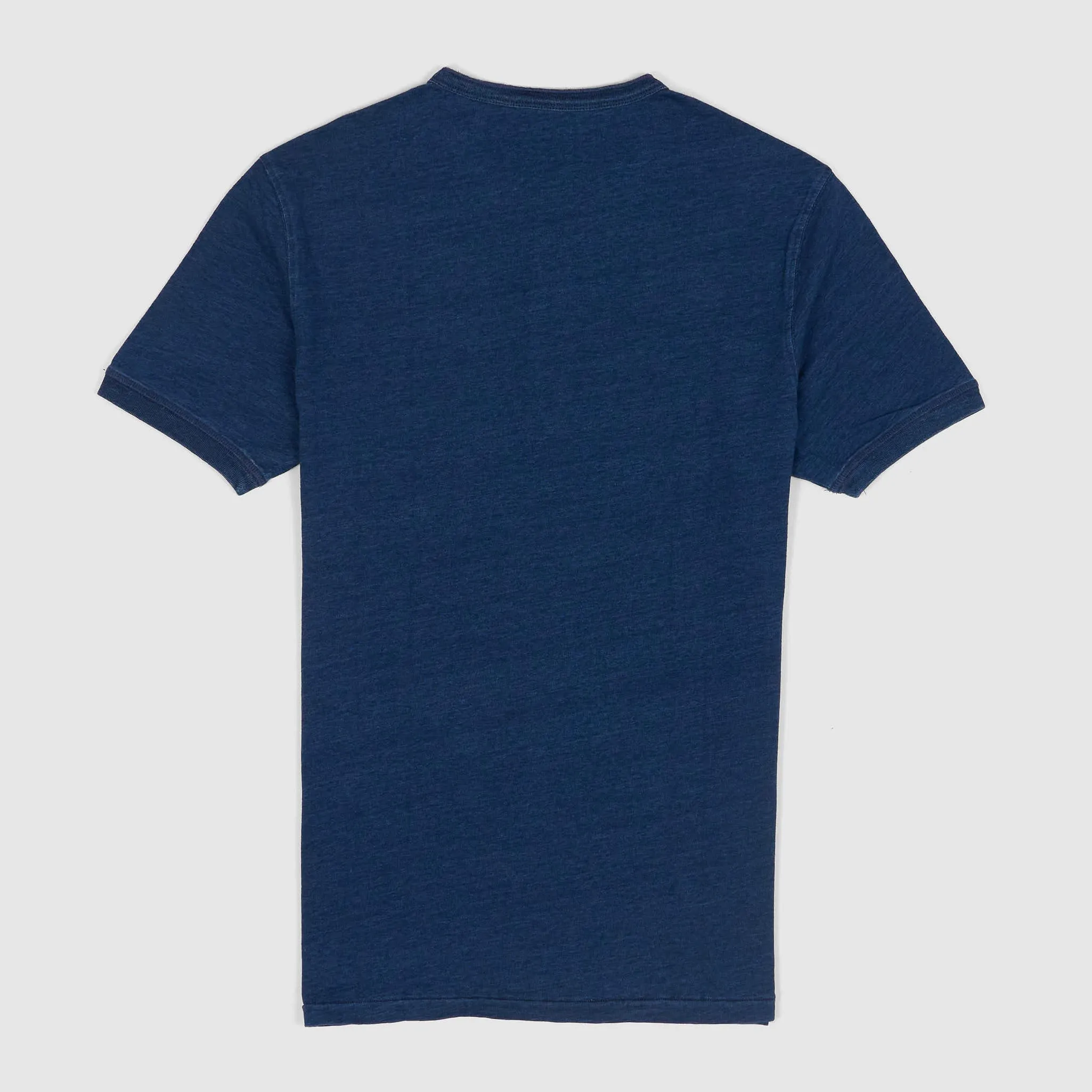 Bl`ker Tee Short Sleeve Indigo Dyed Henley T-Shirt sold by DeeCee style product image thumbnail 2