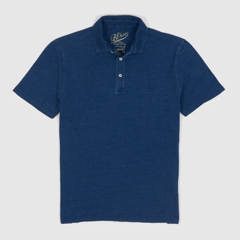 Bl`ker Tee Indigo Polo Shirt sold by DeeCee style