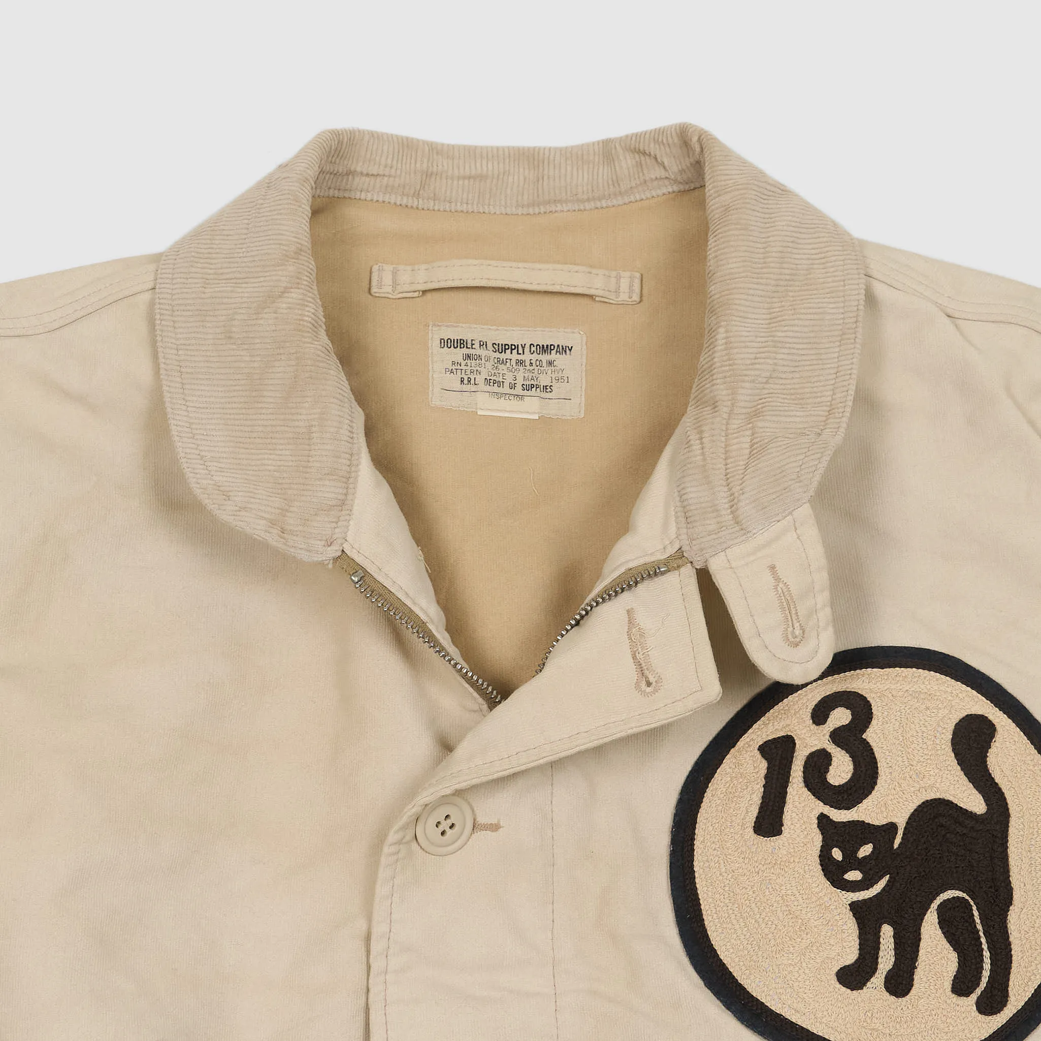 Double RL Hand Embroidered Cotton Deck Jacket sold by DeeCee style product image thumbnail 4