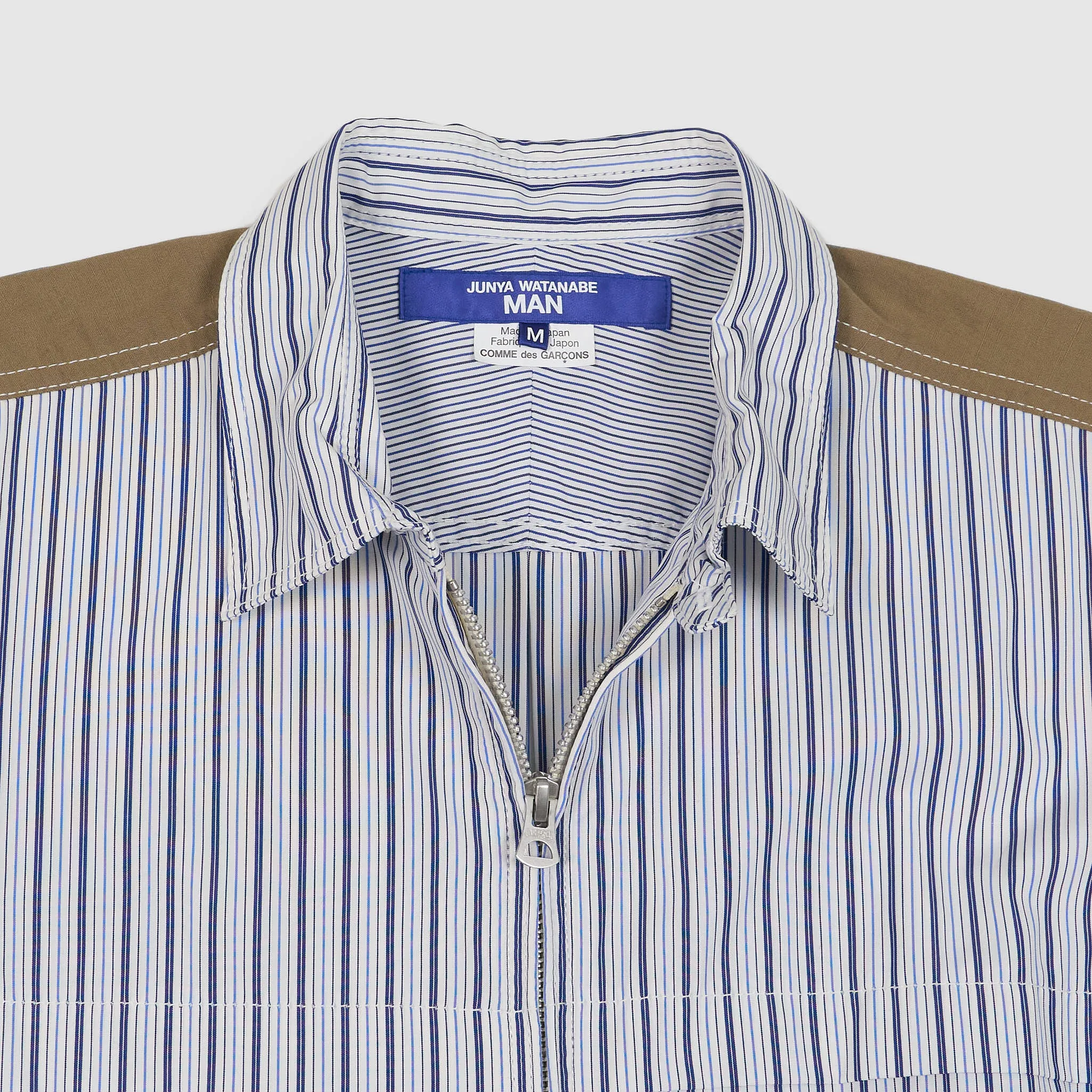 Junya Watanabe MAN Striped Full Zip Overshirt Jacket sold by DeeCee style product image thumbnail 3