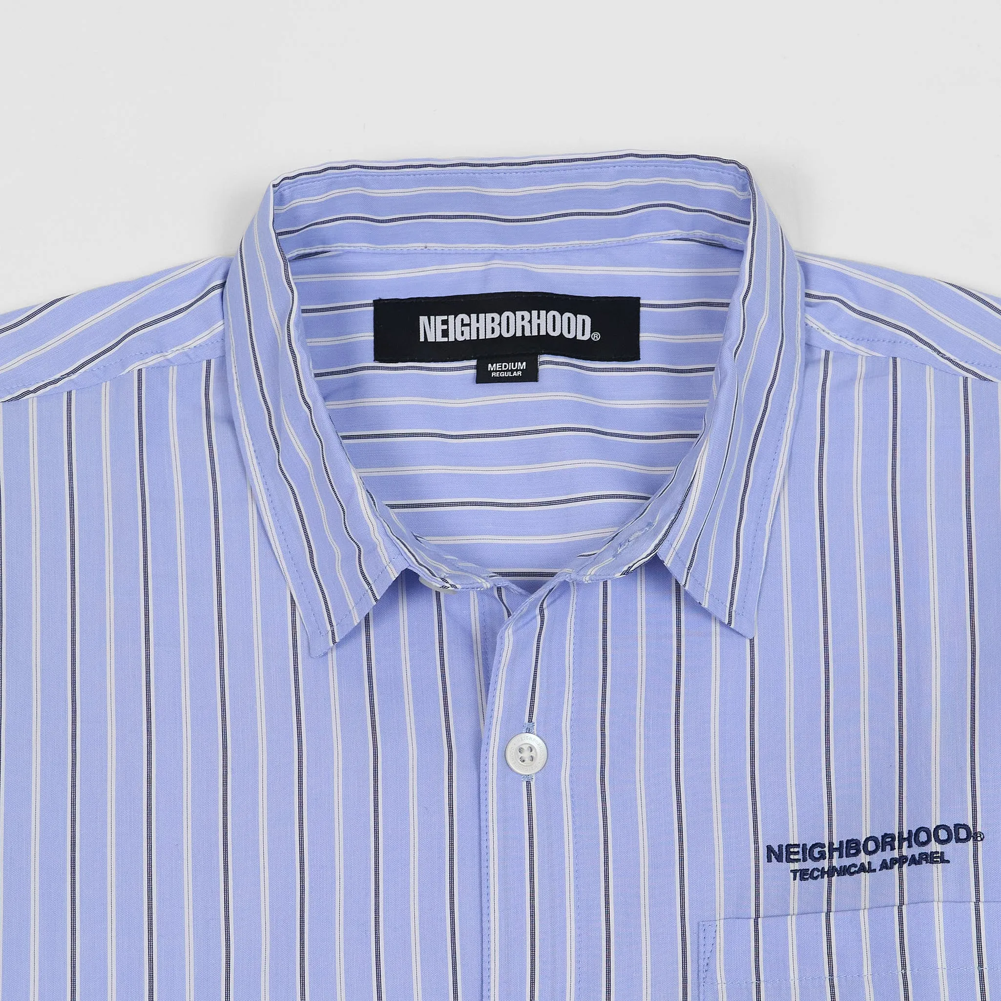 Neighborhood Embroidered Striped Long Sleeve Classic Shirt sold by DeeCee style product image thumbnail 3