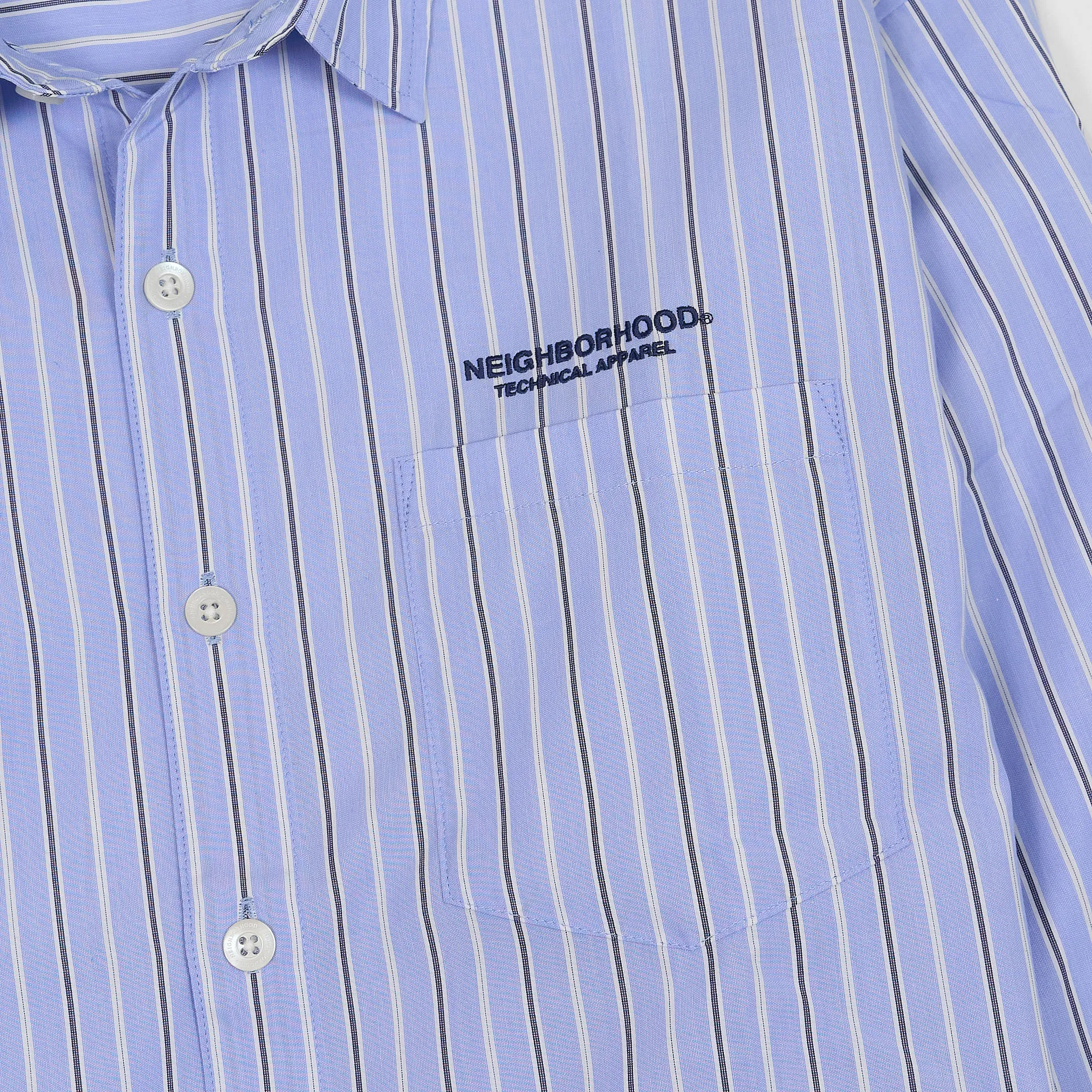 Neighborhood Embroidered Striped Long Sleeve Classic Shirt sold by DeeCee style product image thumbnail 4