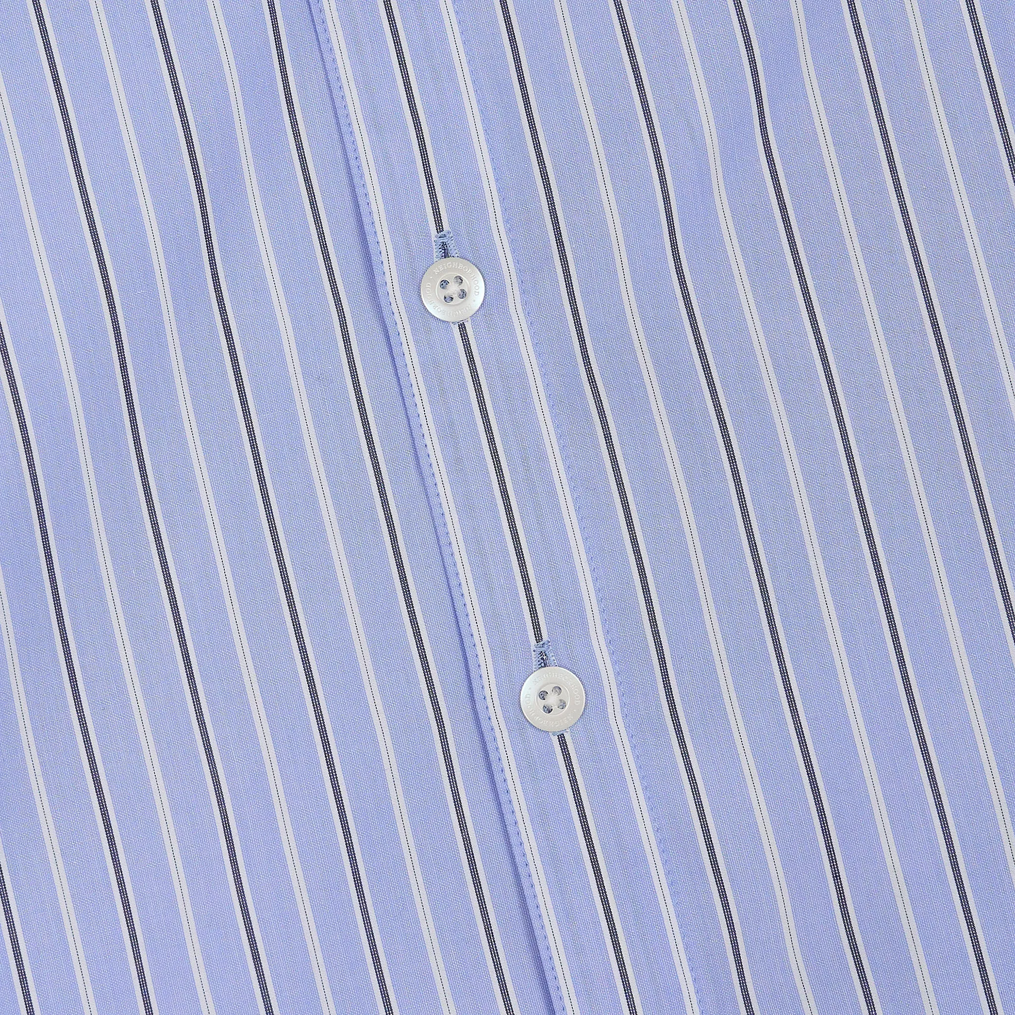 Neighborhood Embroidered Striped Long Sleeve Classic Shirt sold by DeeCee style product image thumbnail 5