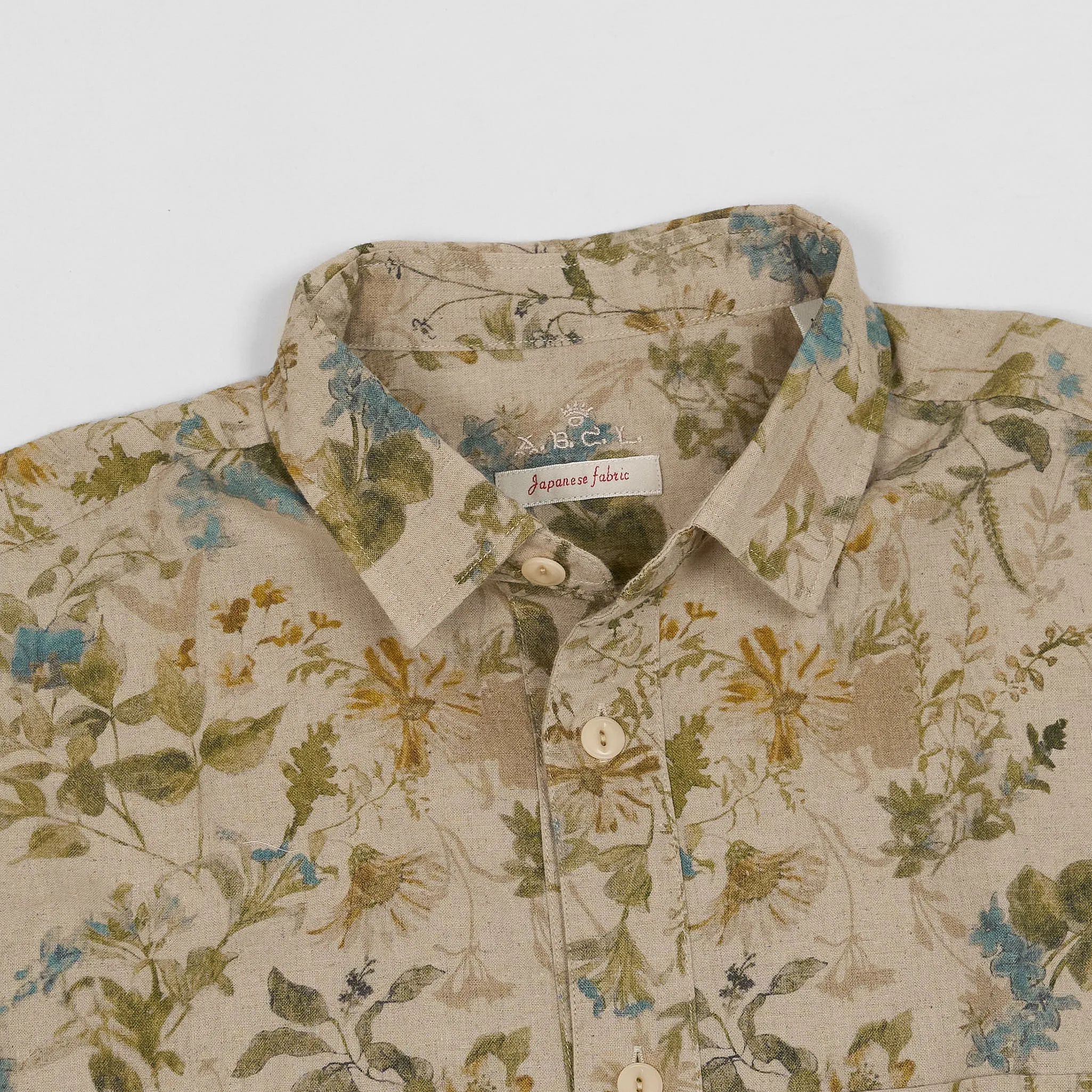 A.B.C.L Short Sleeve Printed Linen Shirt sold by DeeCee style product image thumbnail 3