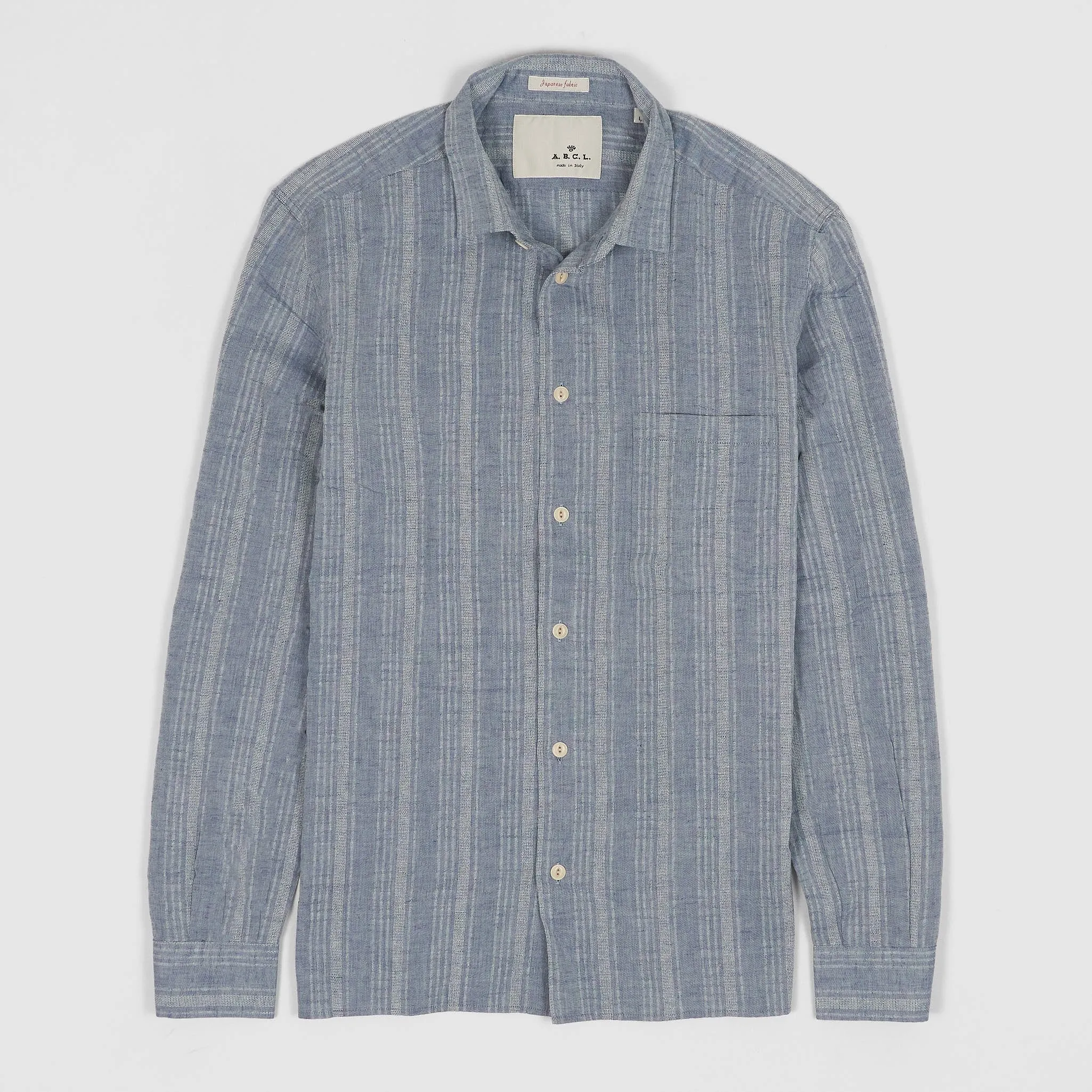 A.B.C.L Long Sleeve Cotton/ Linen Shirt Japanese Fabric sold by DeeCee style