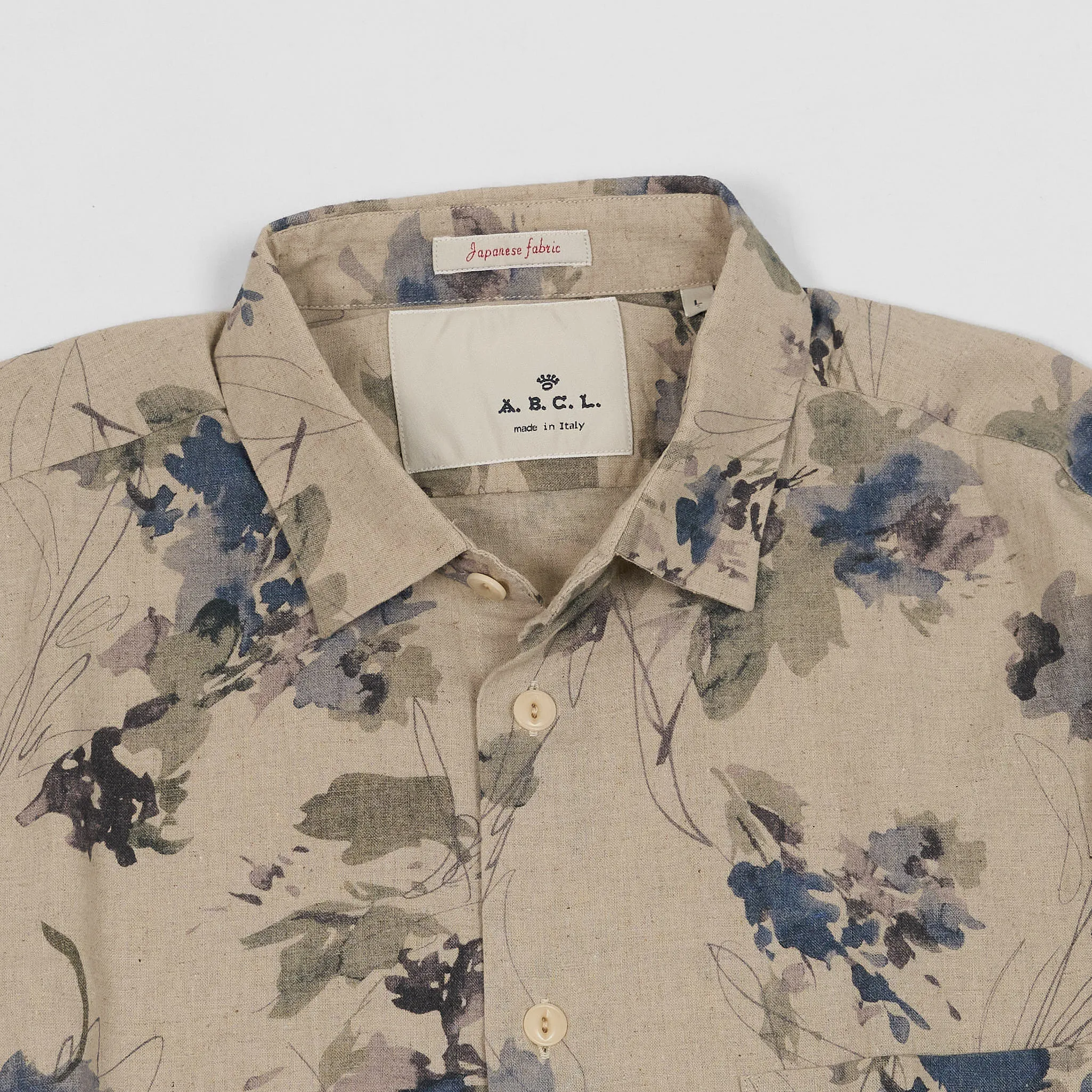 A.B.C.L. Long Sleeve Printed Linen Shirt sold by DeeCee style product image thumbnail 3