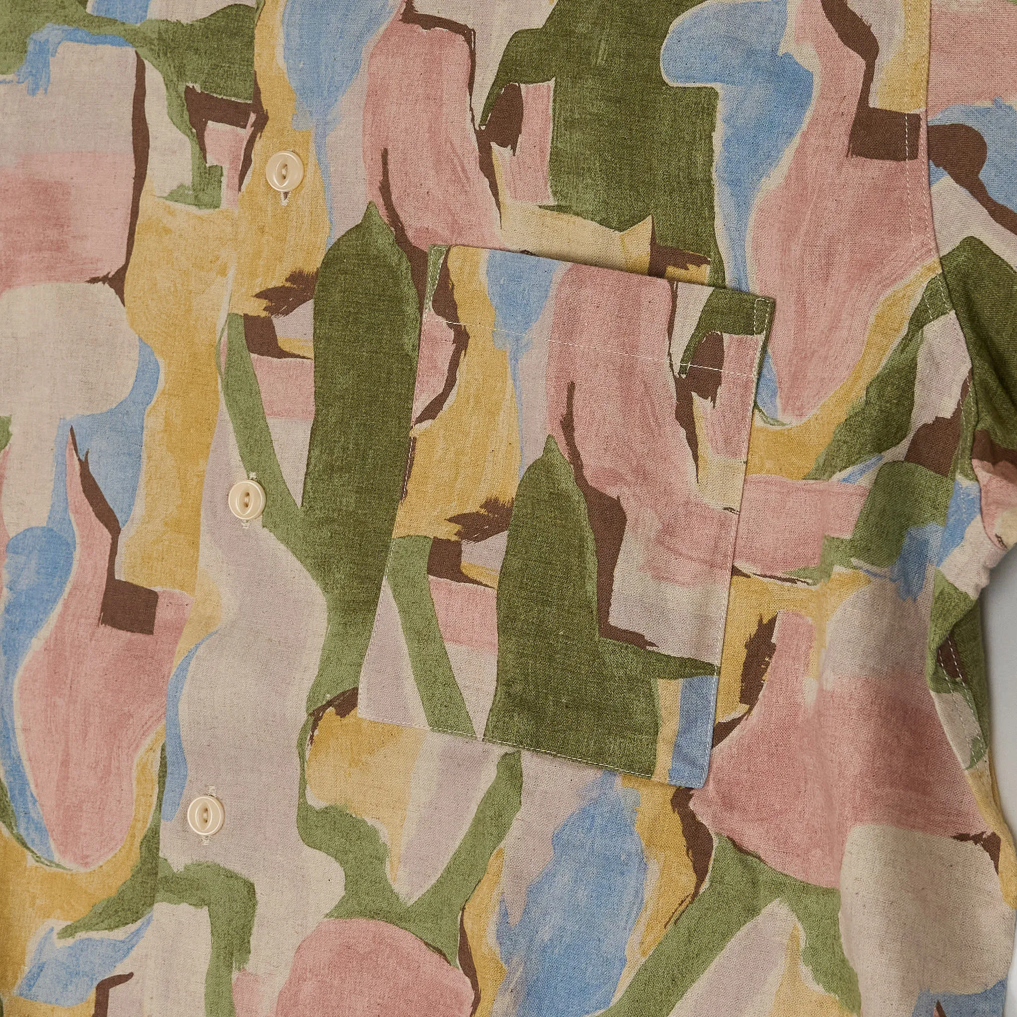 A.B.C.L Long Sleeve Printed Linen Shirt sold by DeeCee style product image thumbnail 5