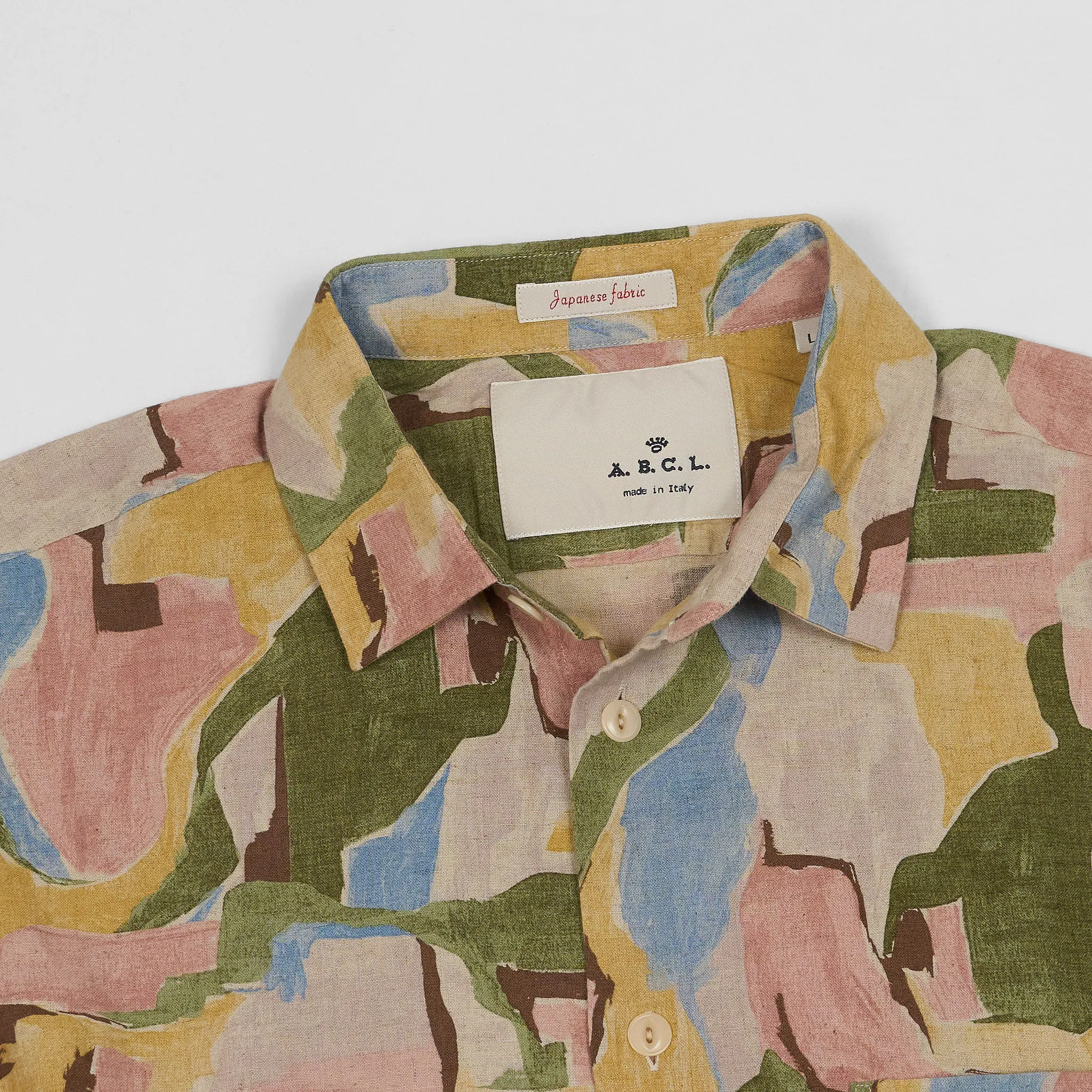A.B.C.L Long Sleeve Printed Linen Shirt sold by DeeCee style product image thumbnail 3