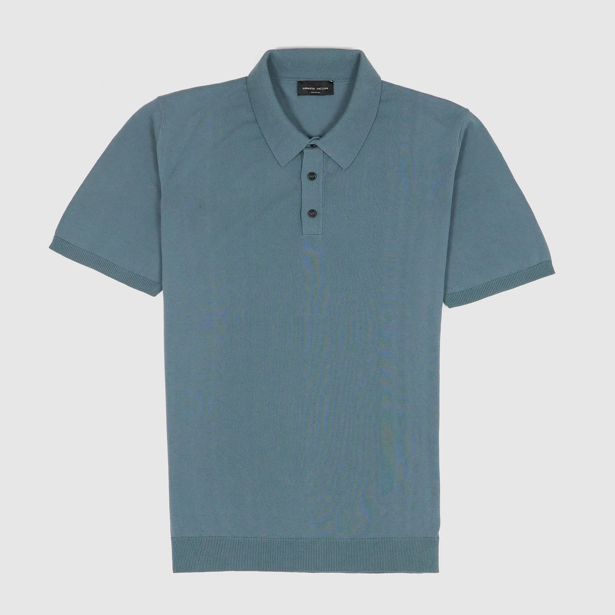 Roberto Collina Short Sleeve Knitted Jersey Polo Shirt sold by DeeCee style