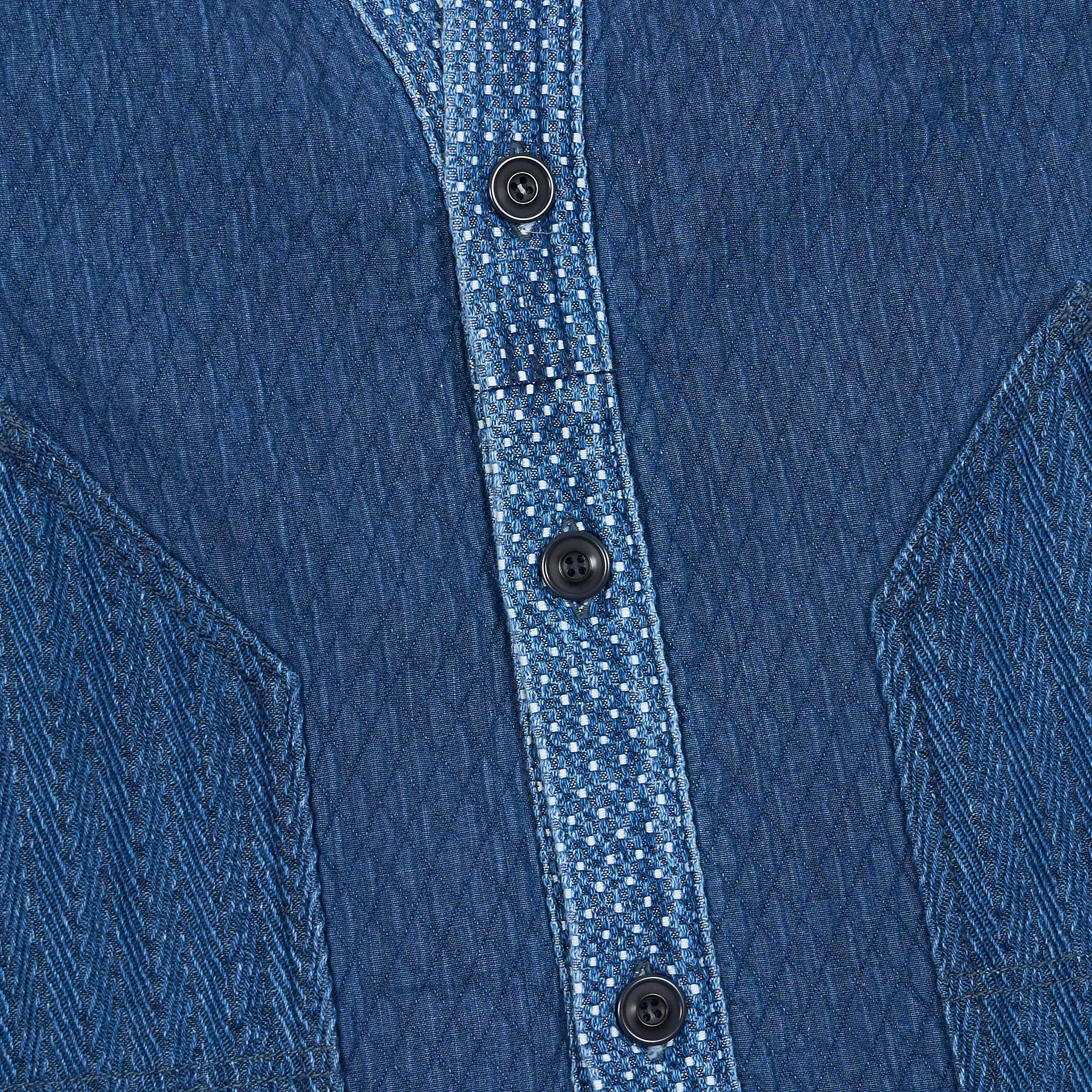 FDMTL Washed Shashiko Patchwork Cardigan sold by DeeCee style product image thumbnail 4