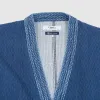 FDMTL Washed Shashiko Patchwork Cardigan sold by DeeCee style
