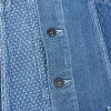 FDMTL Denim Patchwork 3-YR -Washed Denim Blazer Jacket sold by DeeCee style