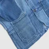 FDMTL Denim Patchwork 3-YR -Washed Denim Blazer Jacket sold by DeeCee style