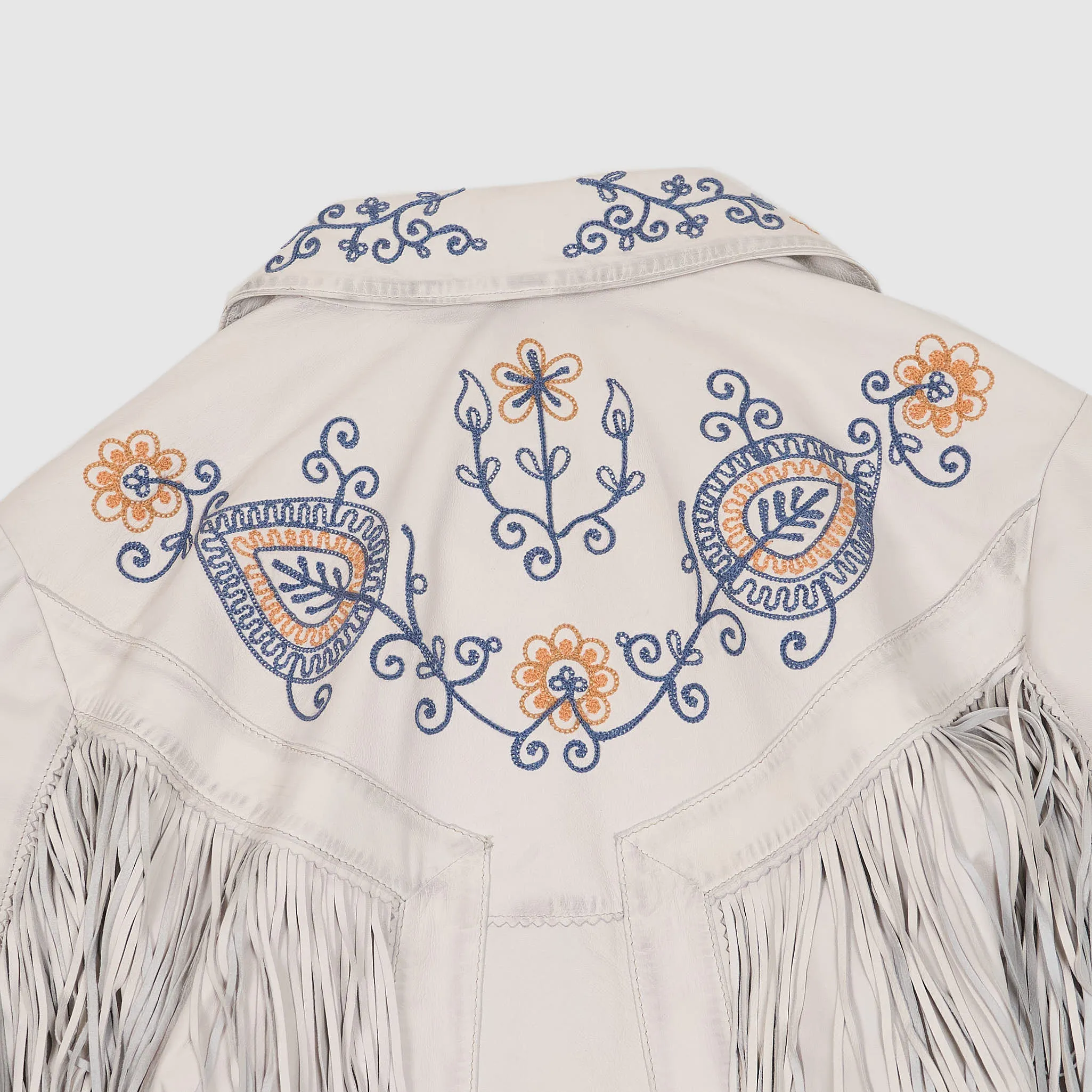 Double RL Ladies Fringed & Embroidered Leather Jacket sold by DeeCee style product image thumbnail 5