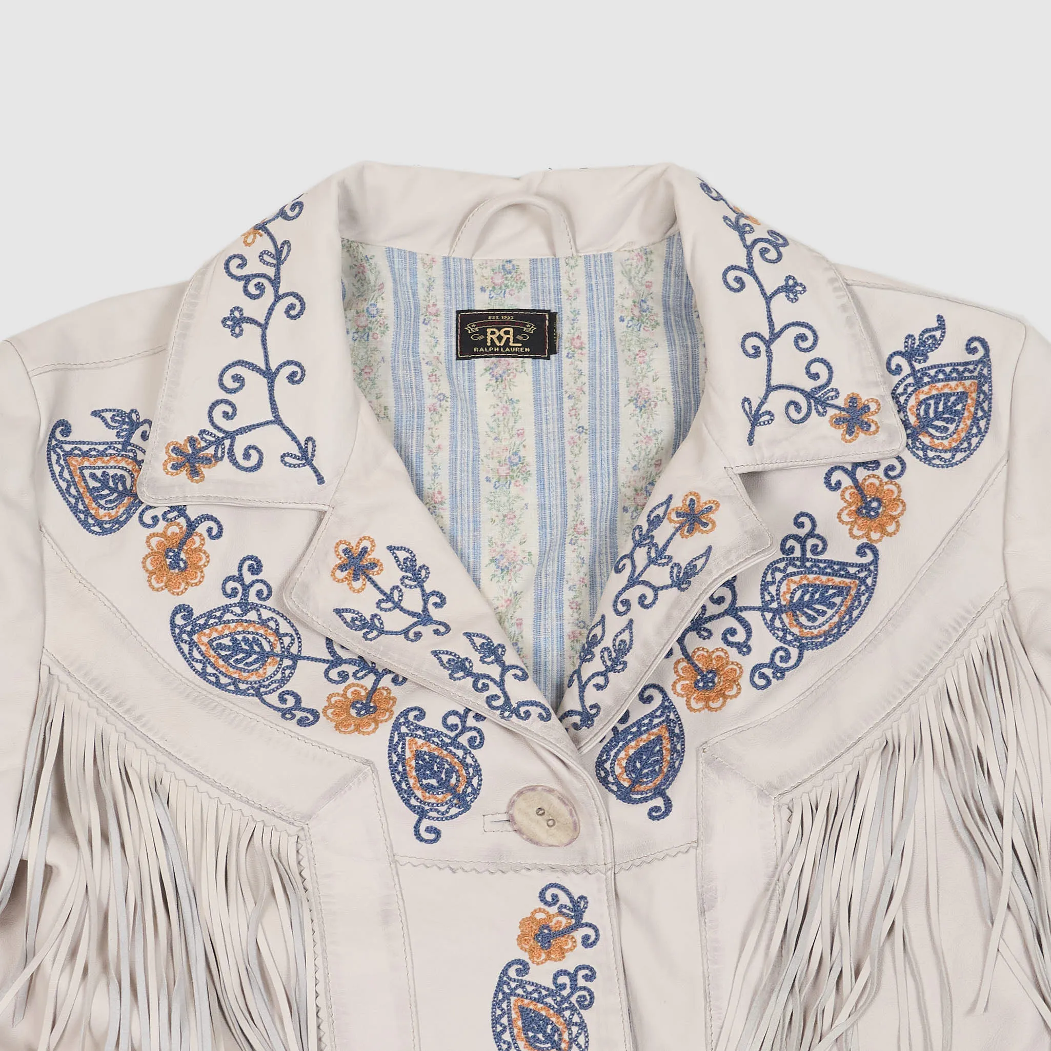 Double RL Ladies Fringed & Embroidered Leather Jacket sold by DeeCee style product image thumbnail 4