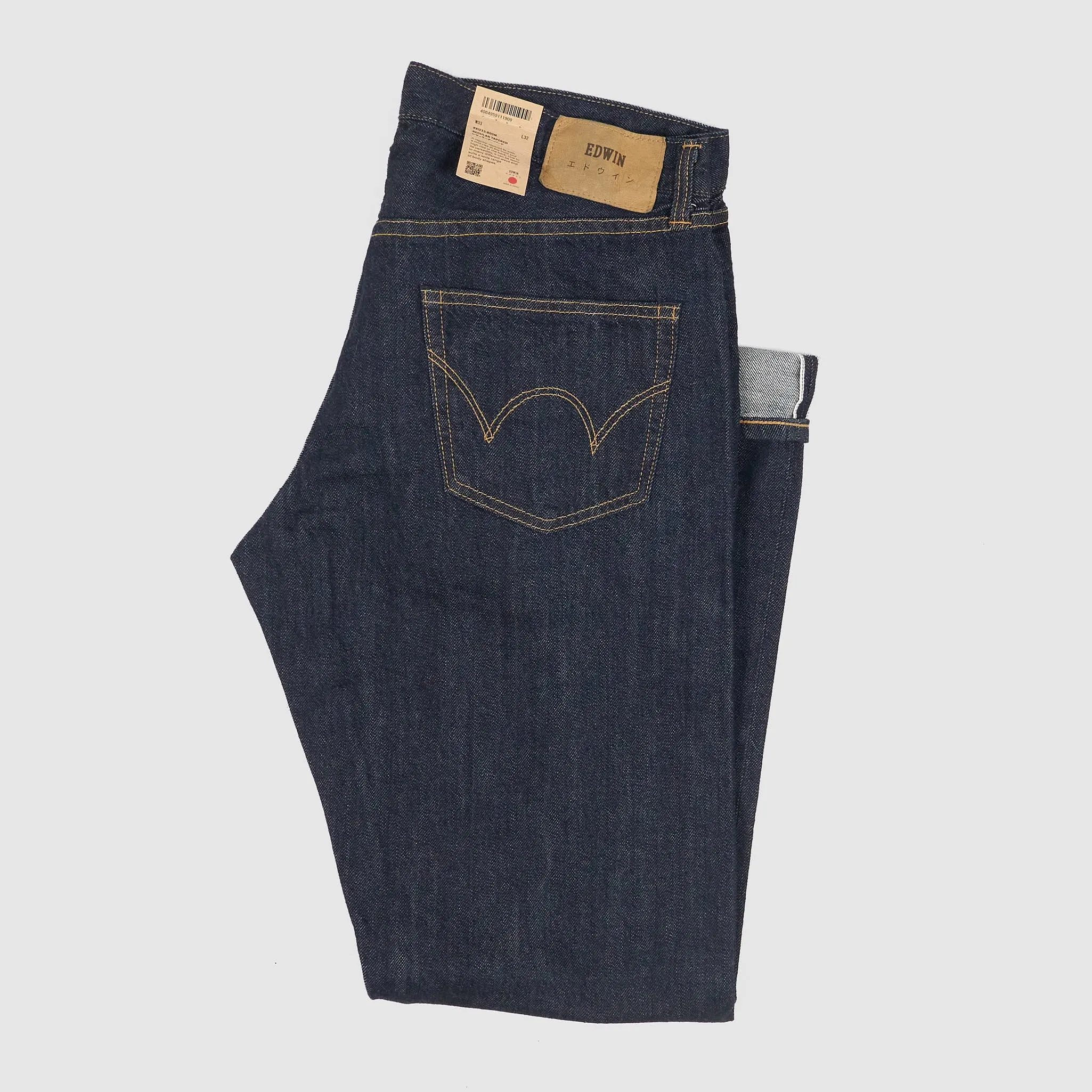 Edwin 5-Pocket Regular Tapered Rinsed Red Selvage Jeans sold by DeeCee style product image thumbnail 2