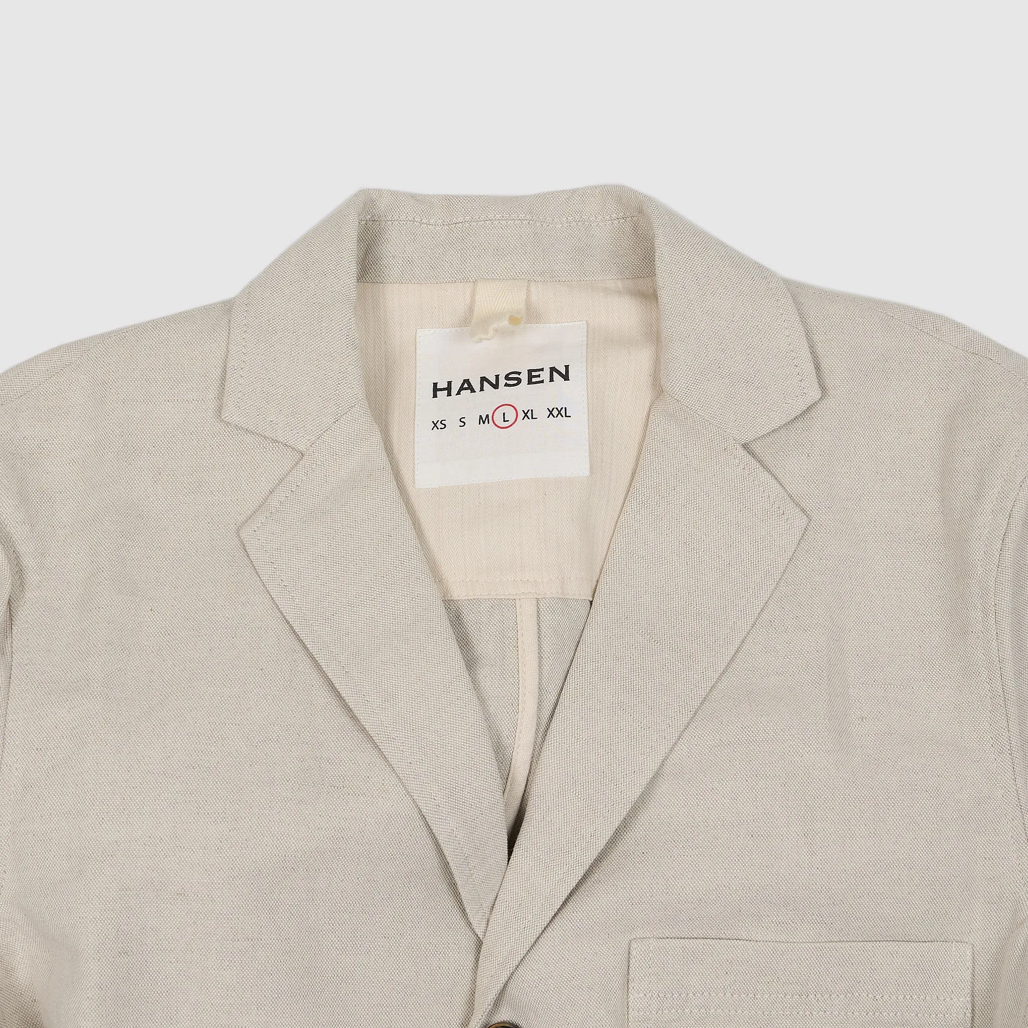 Hansen Natural Flax Three Button Blazer sold by DeeCee style product image thumbnail 4