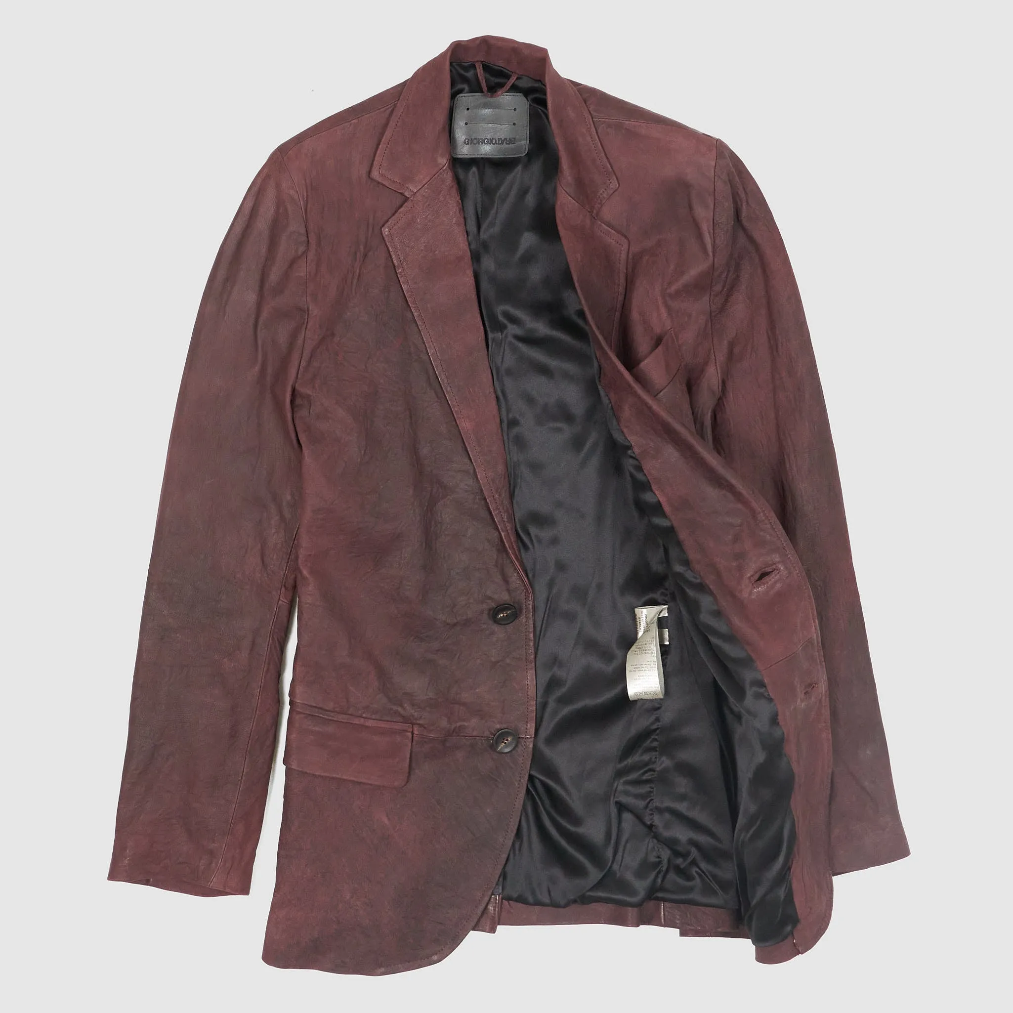 Giorgio Brato Lamb Leather Blazer sold by DeeCee style product image thumbnail 2