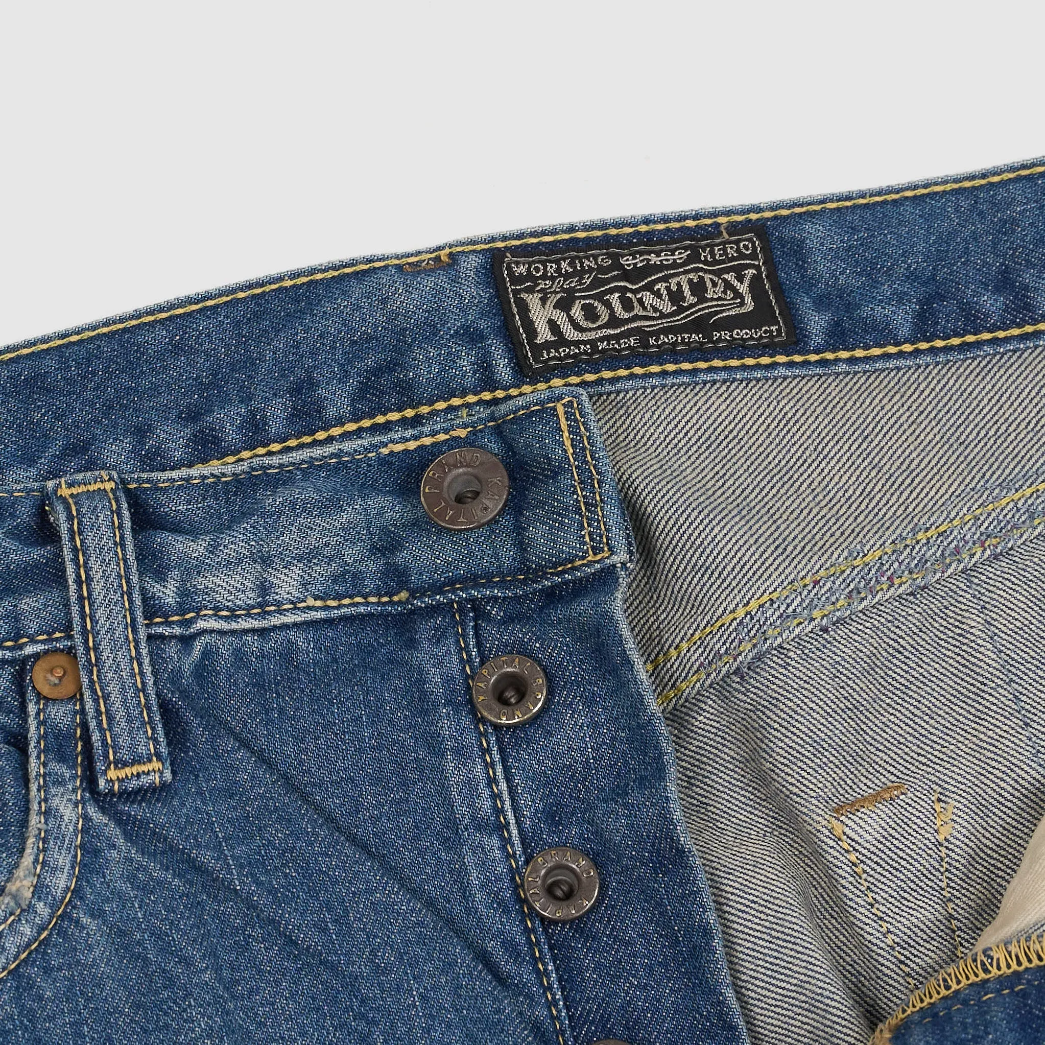 Kapital 5-Pocket 14oz Monkey Cisco Patchwork Jeans sold by DeeCee style product image thumbnail 5