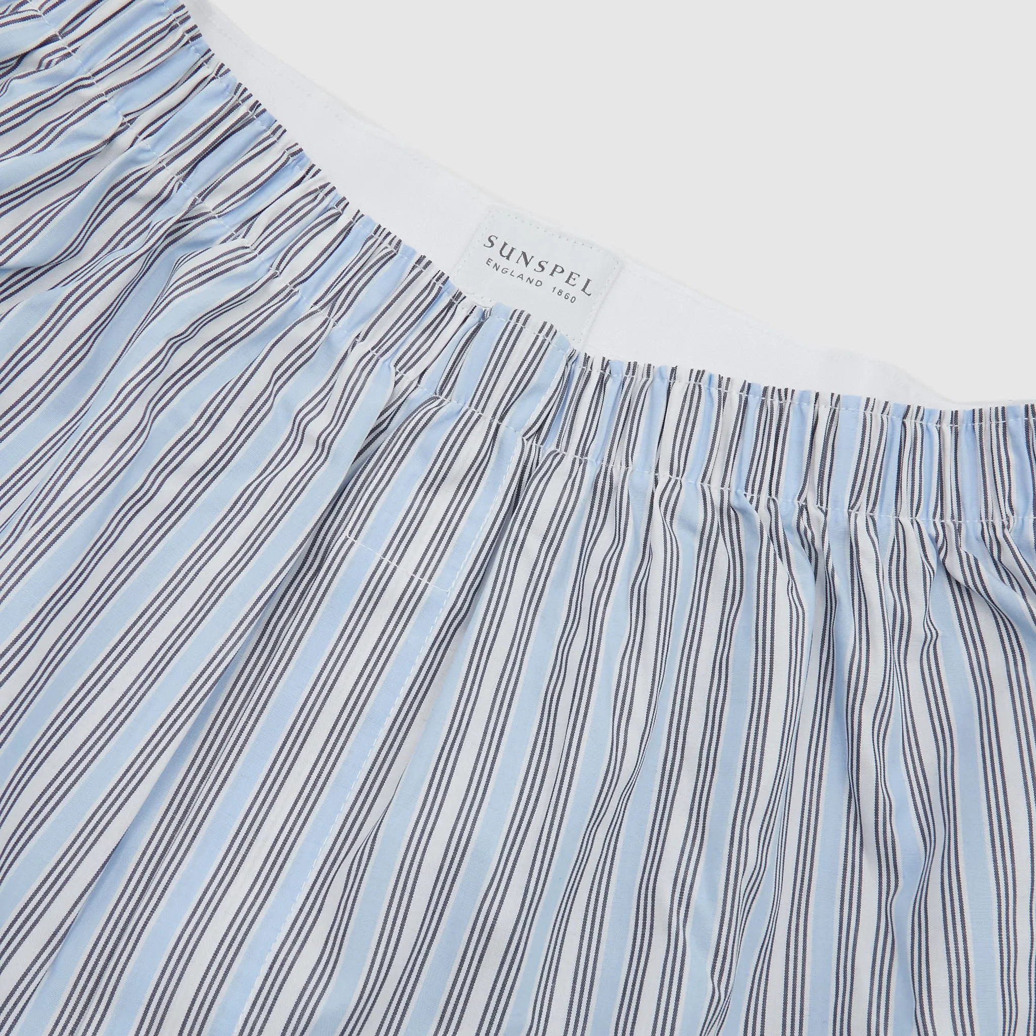 Sunspel Classic Blue Mix Stripe Boxers sold by DeeCee style product image thumbnail 3